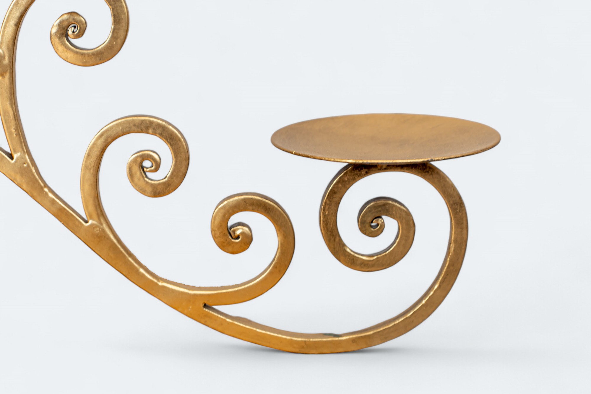 Antiqued Iron 5-Candle Stand