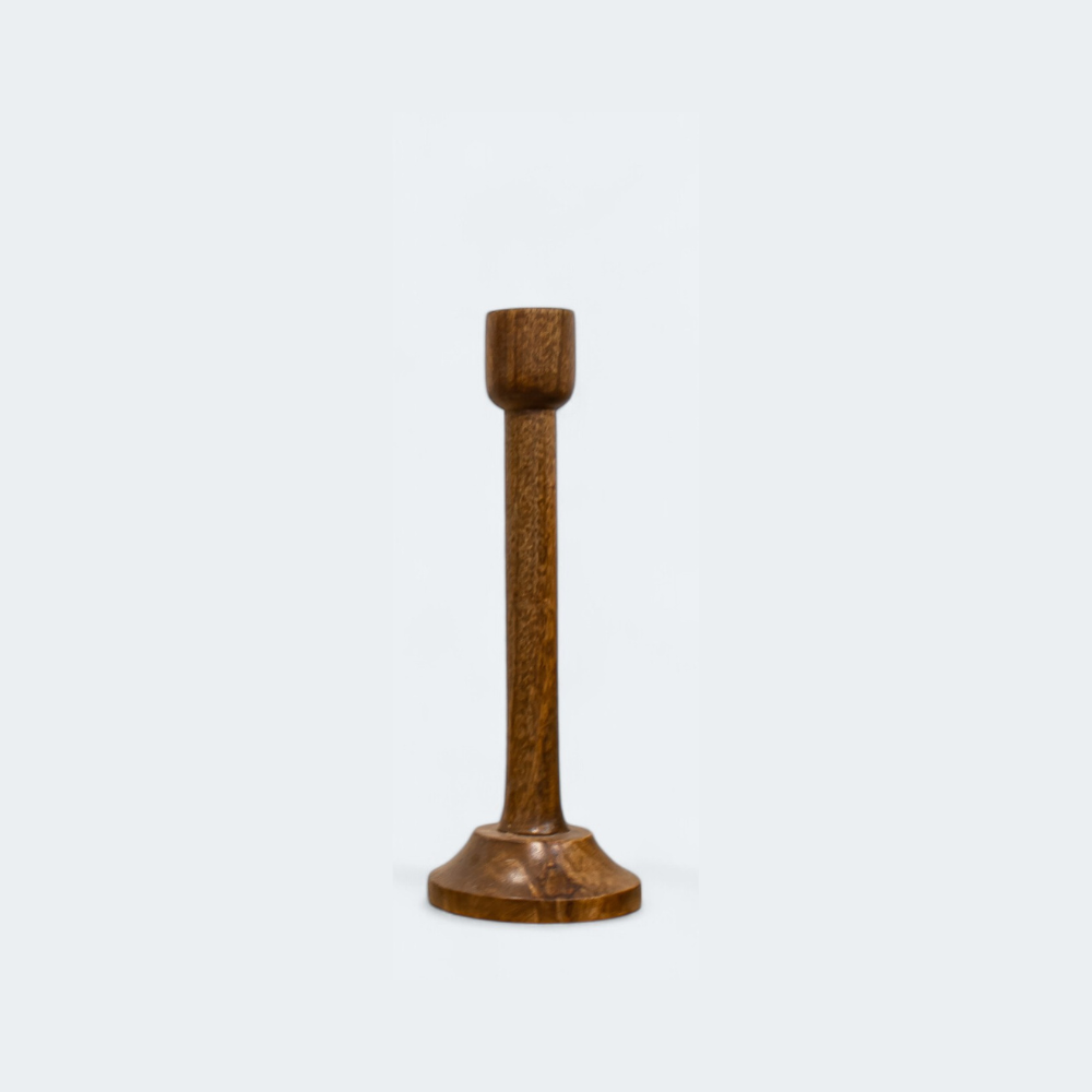 Wooden 3 Candle Holder Stand