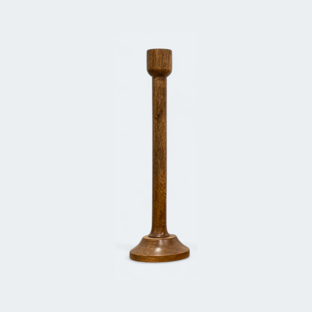 Wooden 3 Candle Holder Stand