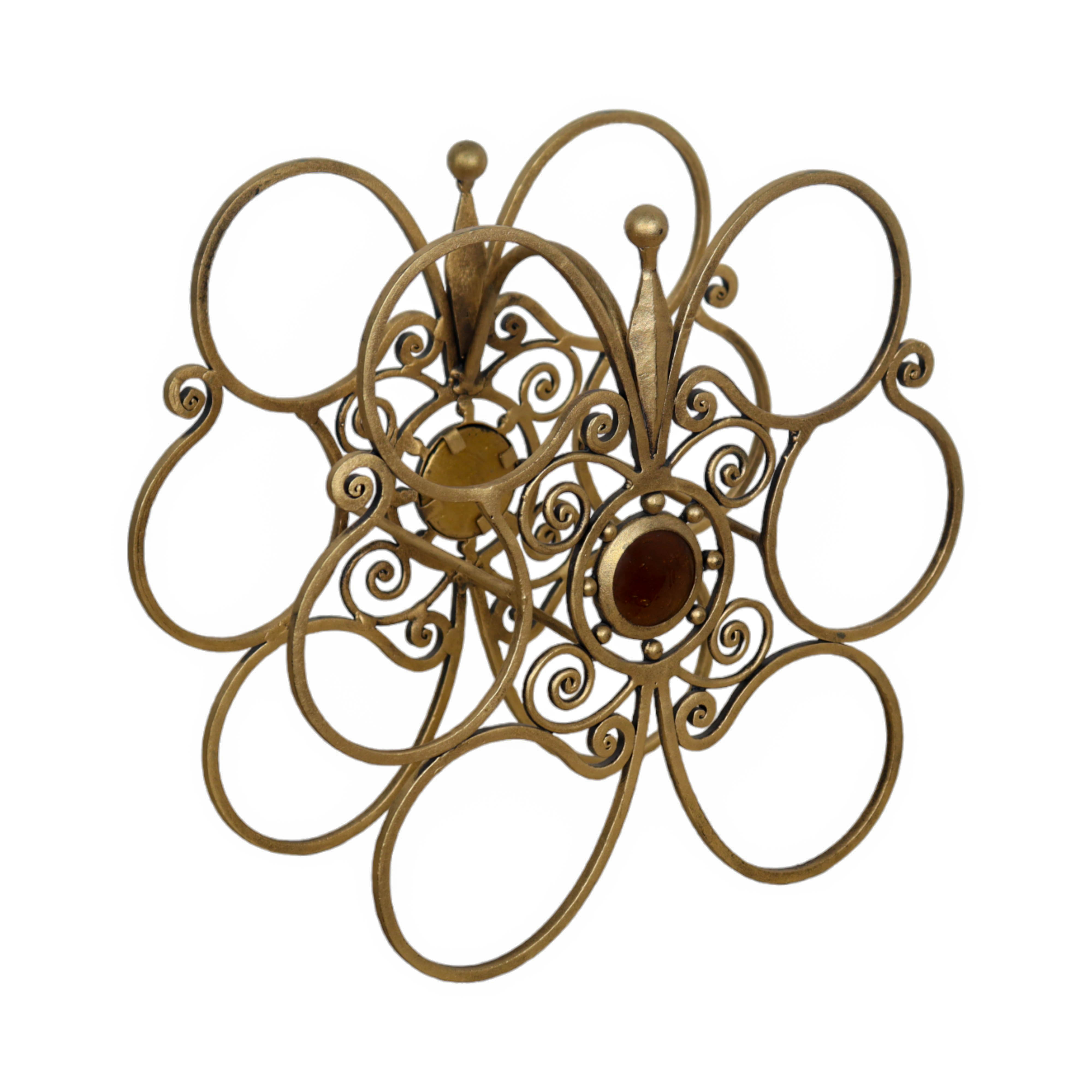 6 Bottle Wine Rack in Golden