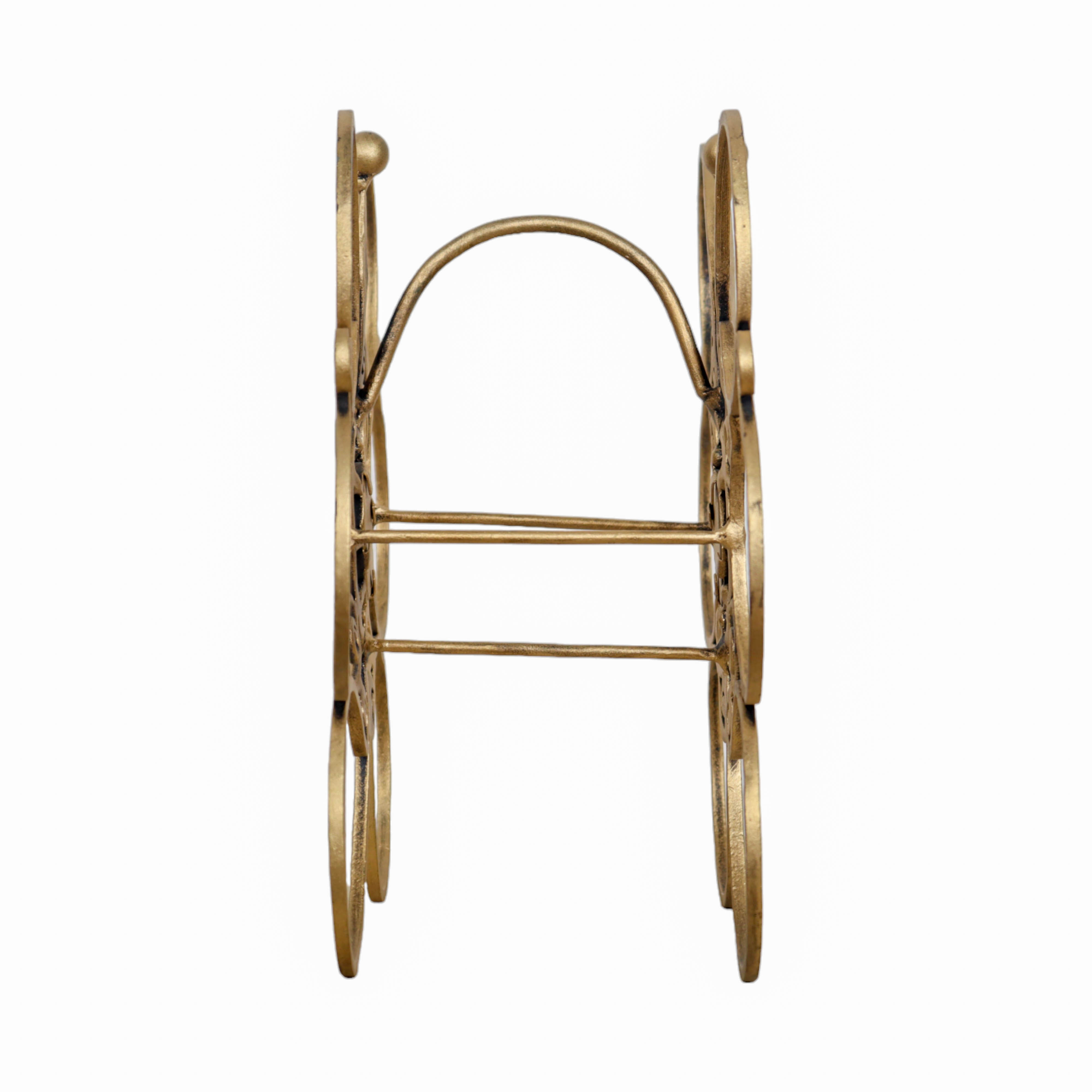 6 Bottle Wine Rack in Golden