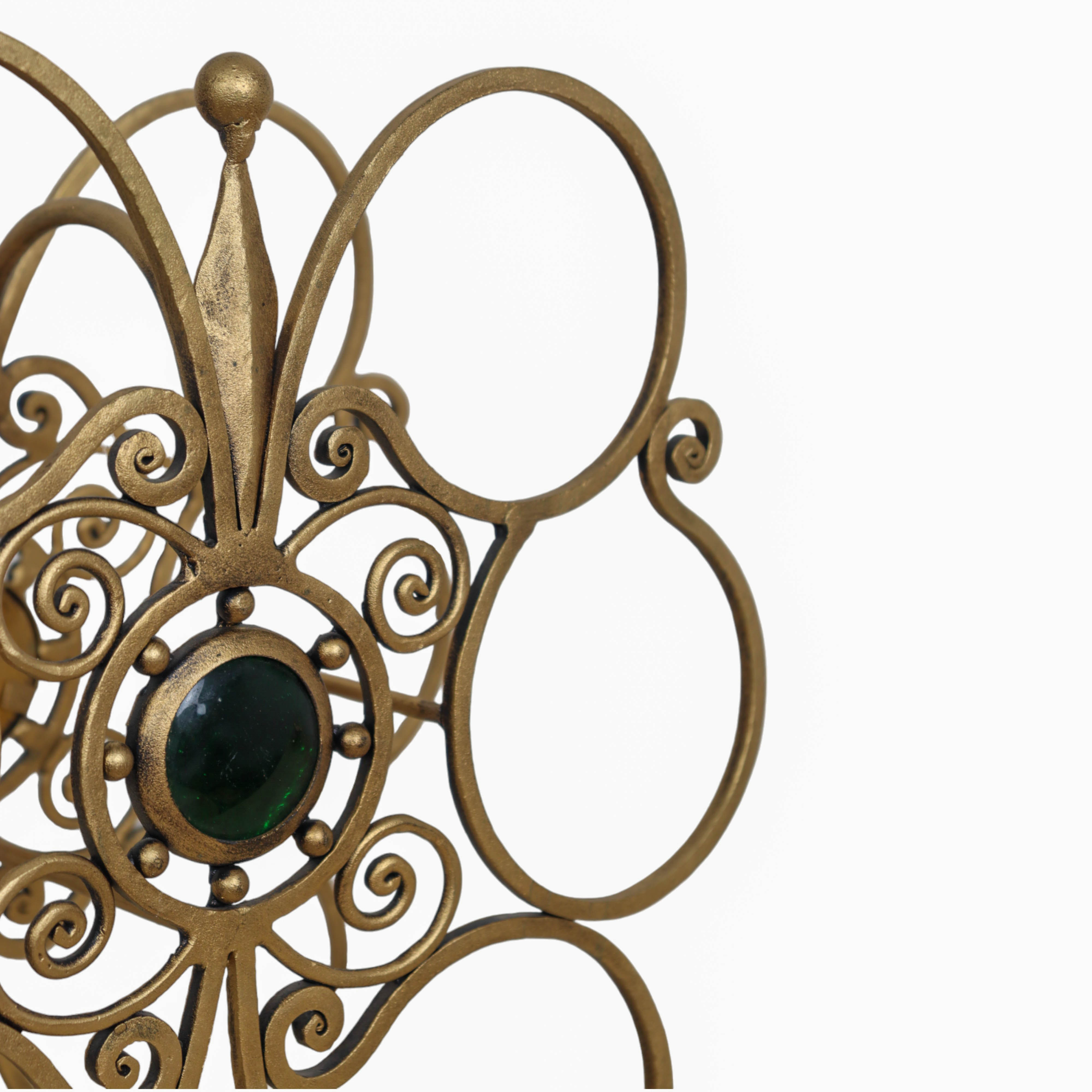 6 Bottle Wine Rack in Golden