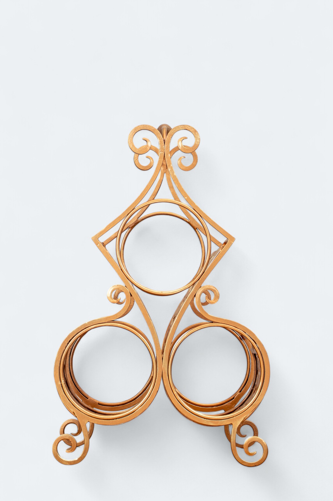 Gold Metallic Stylish Wine Rack