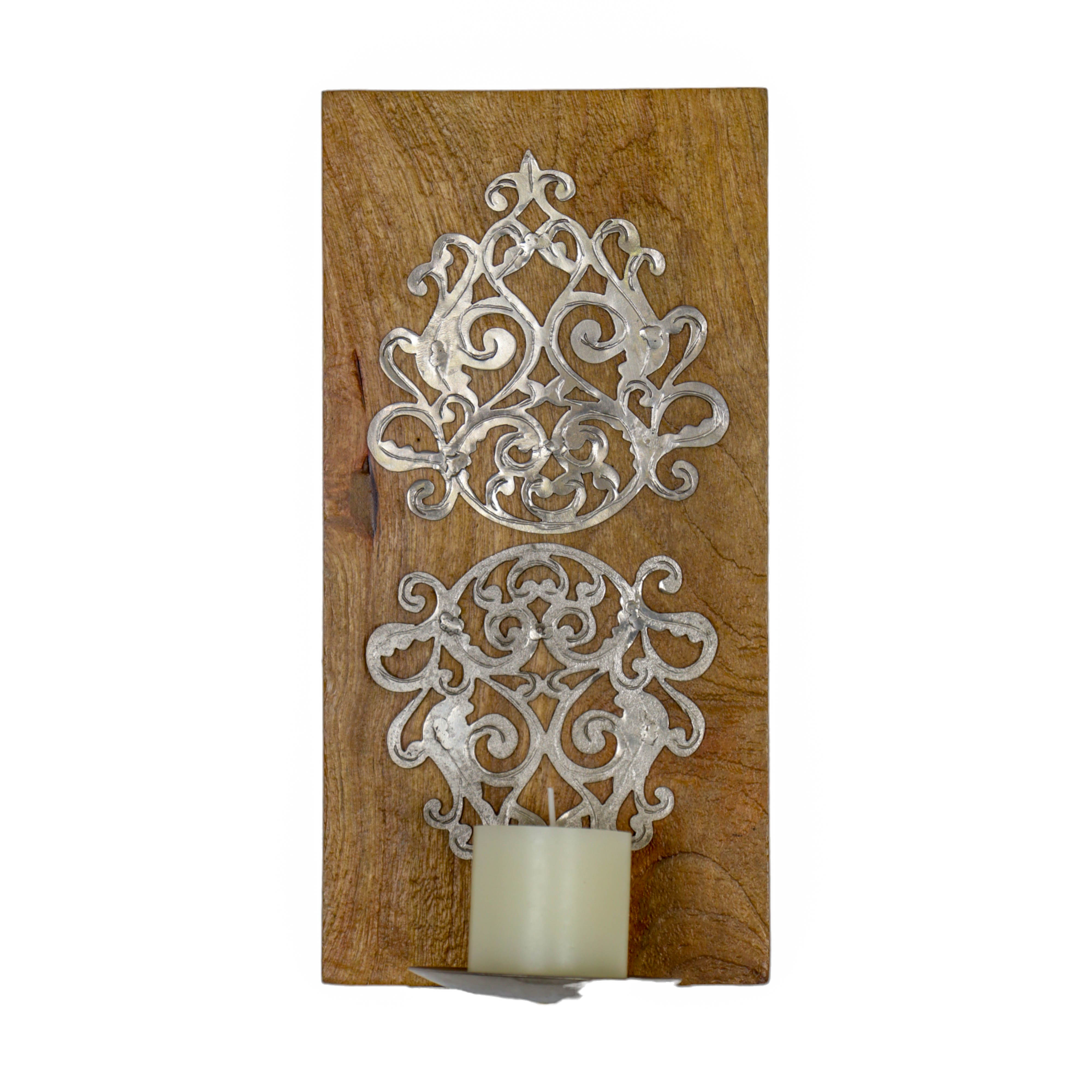 Wooden Wall Hanging Sconce