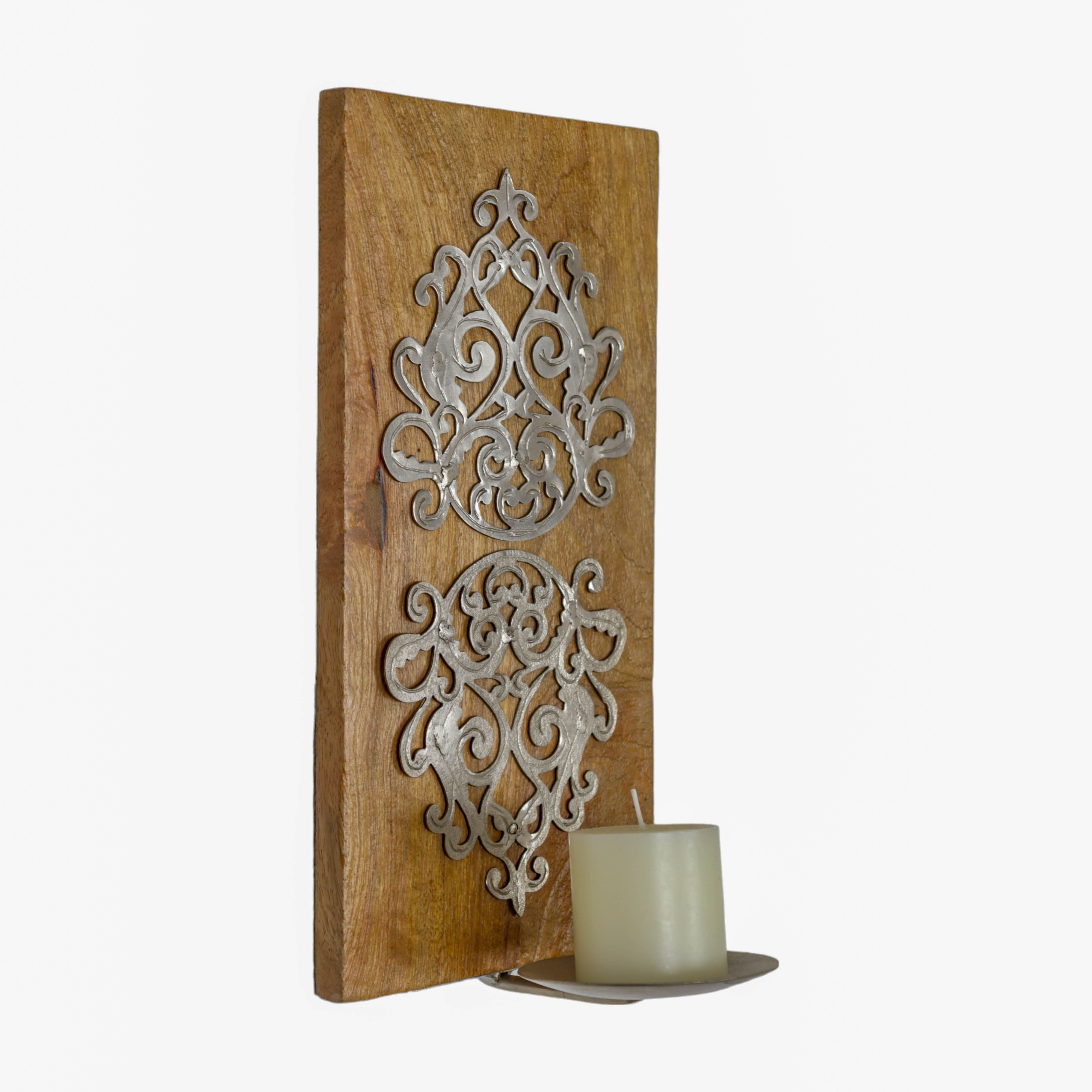 Wooden Wall Hanging Sconce