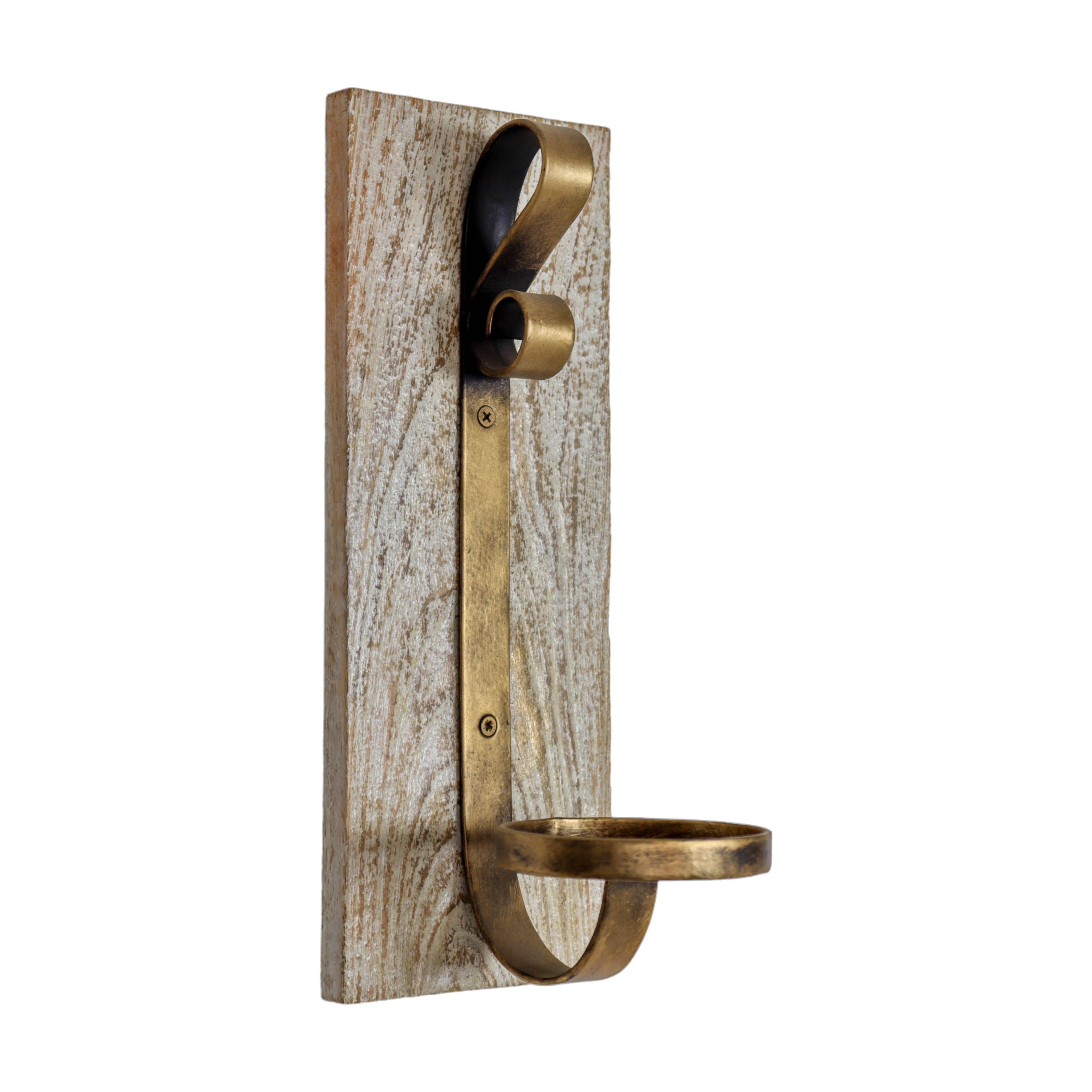 Wooden Votive Chic Wall Sconce
