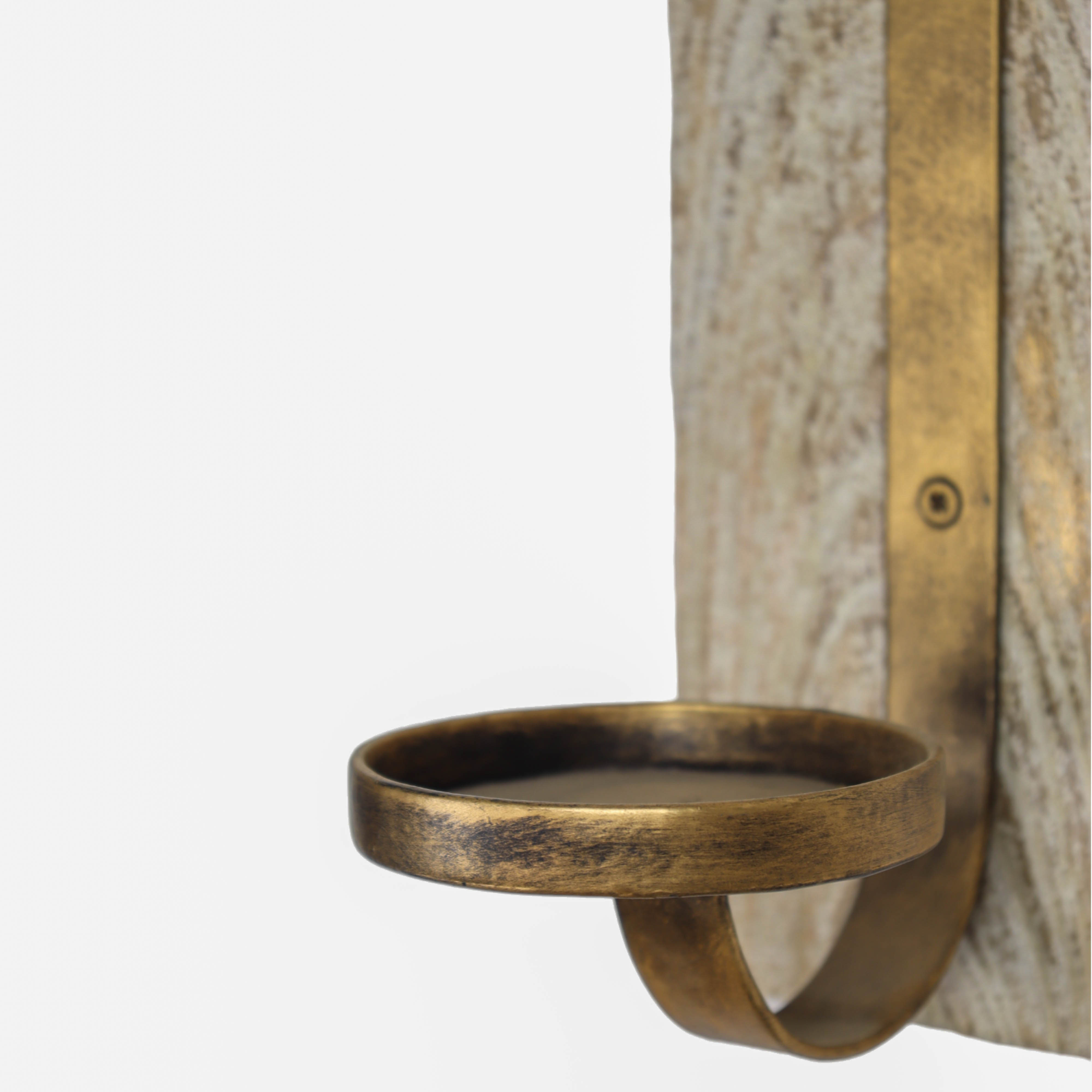 Wooden Votive Chic Wall Sconce