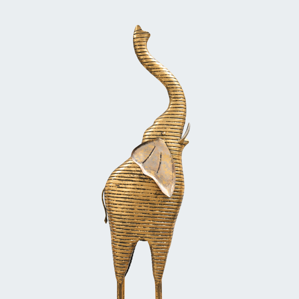 Beautiful Metal Elephant Sculpture