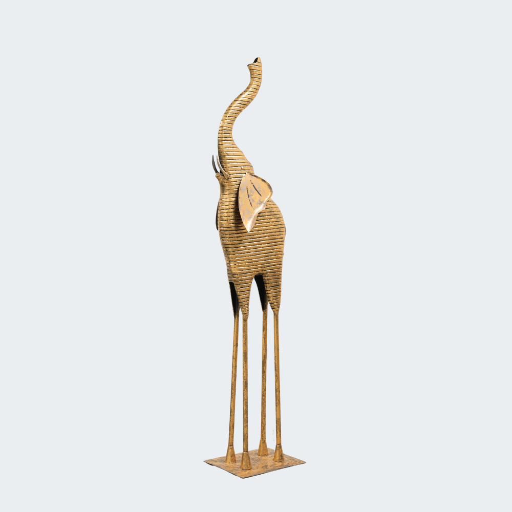 Beautiful Metal Elephant Sculpture