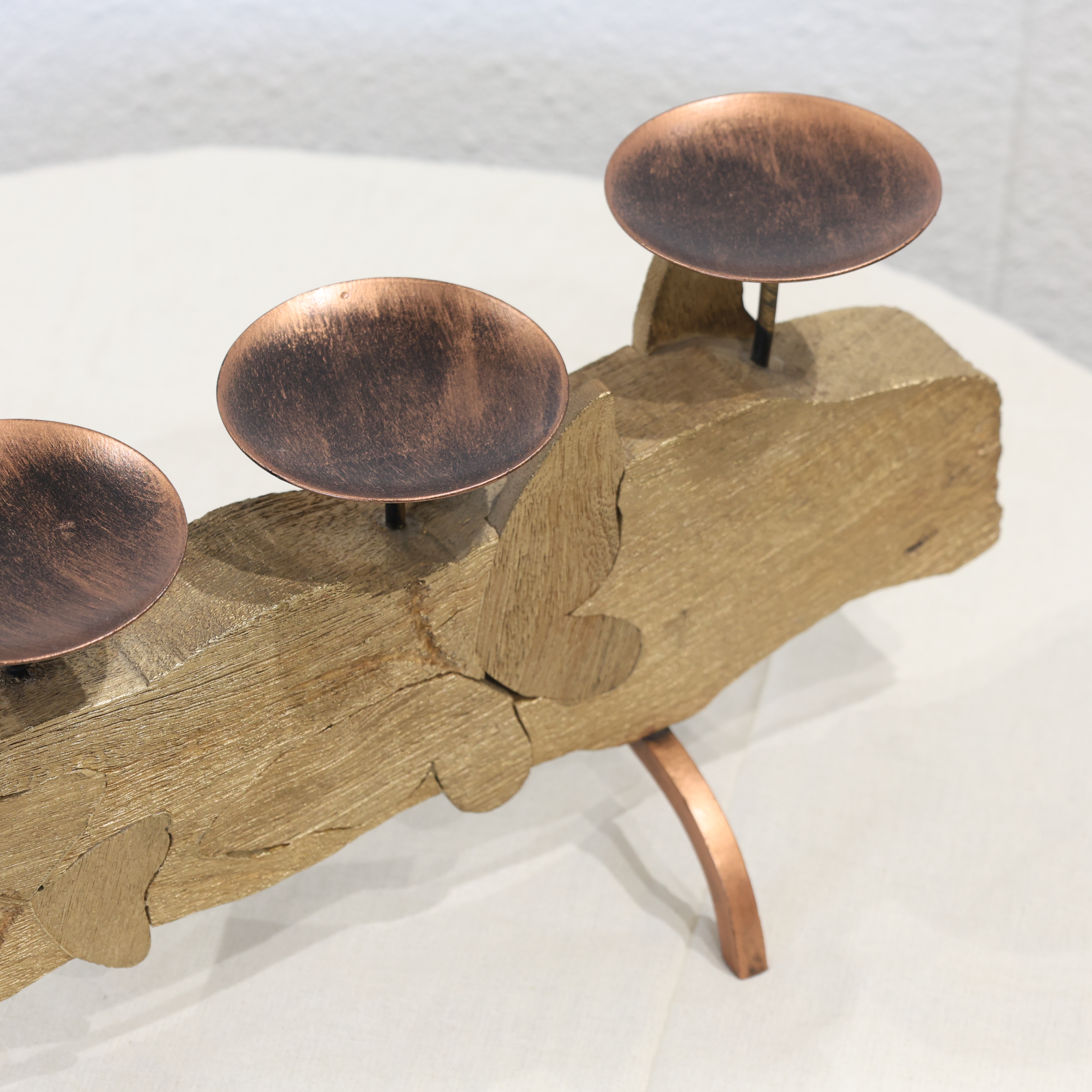Wooden Butterfly Votive candle Stand