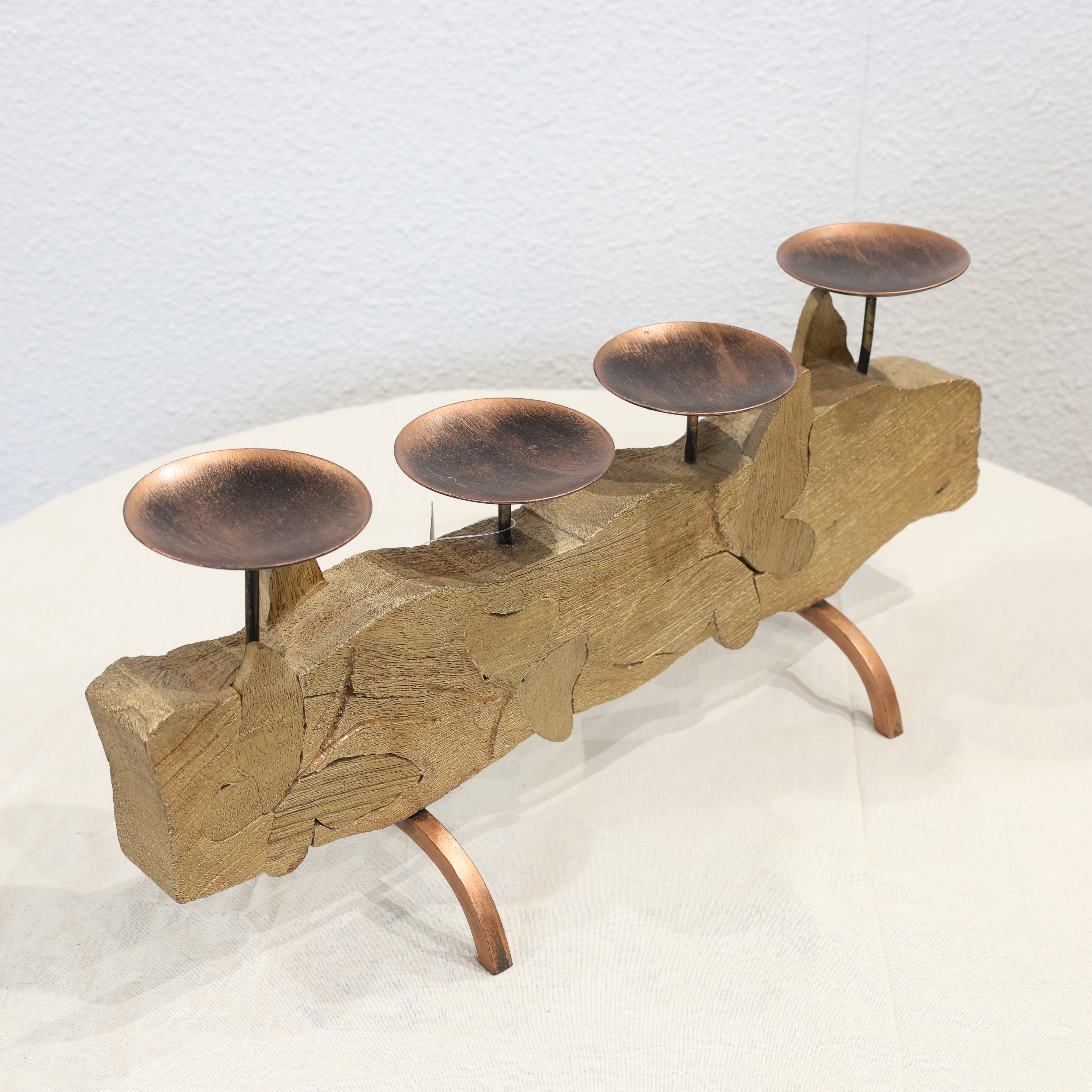 Wooden Butterfly Votive candle Stand