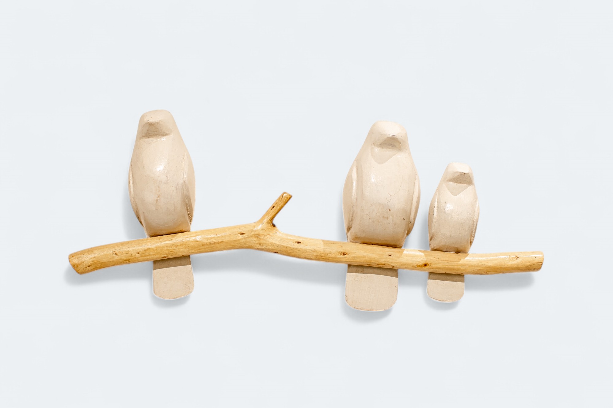 3 Wooden Bird Wall Decor