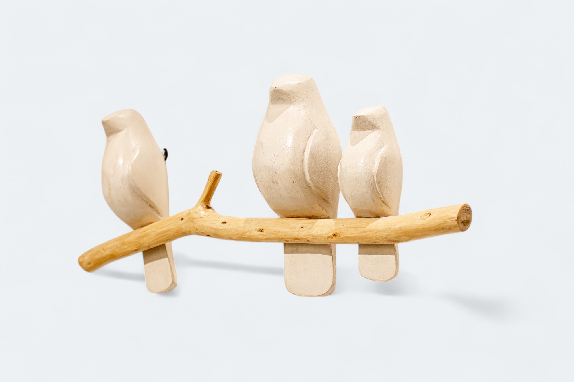 3 Wooden Bird Wall Decor