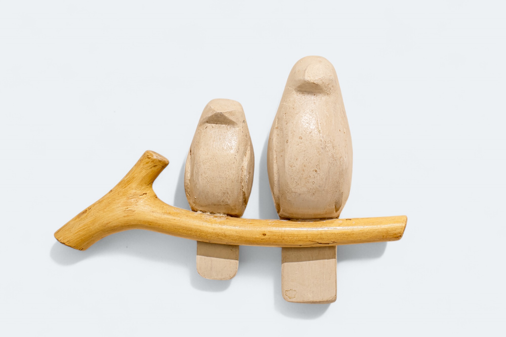2 Wooden Bird Wall Decor