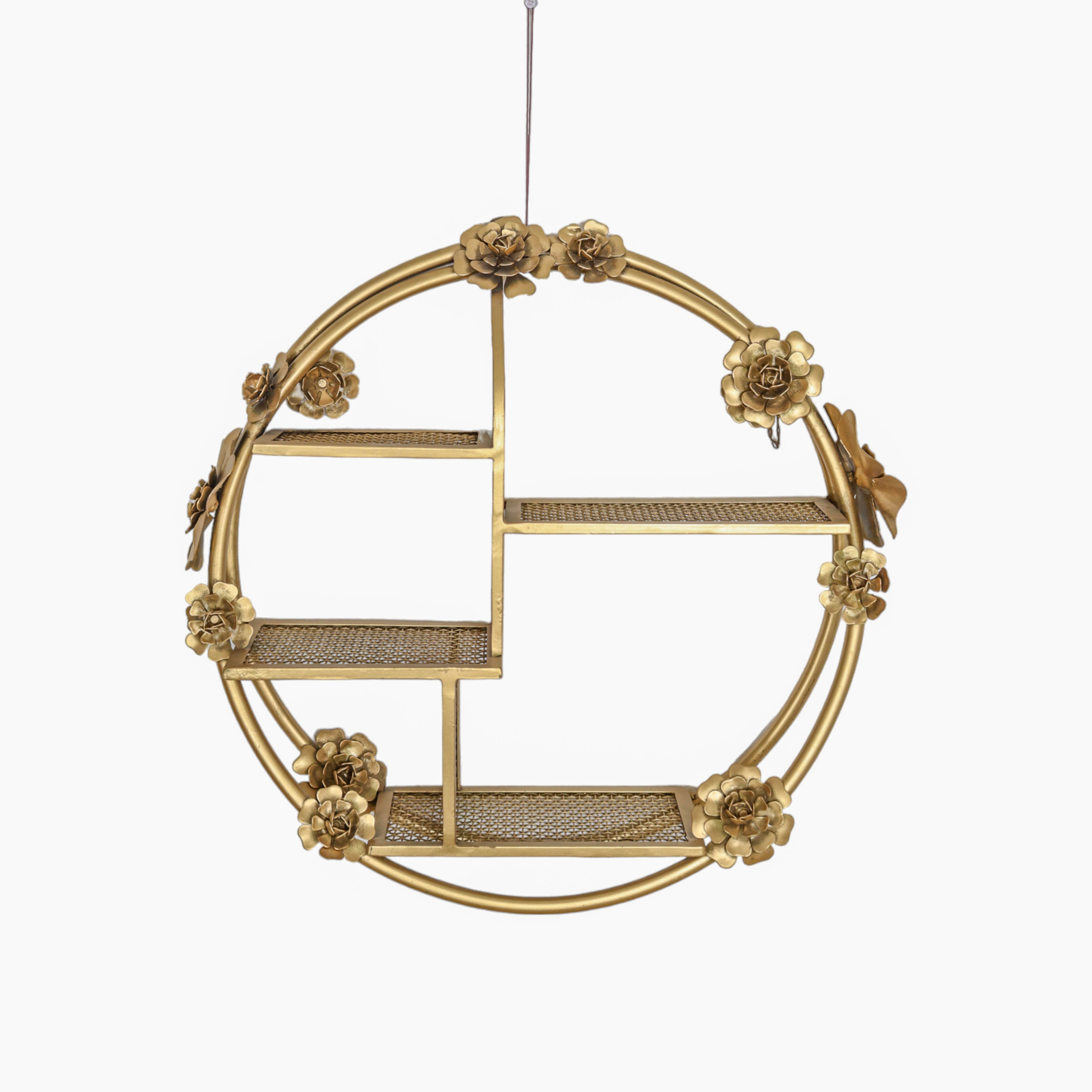 Golden Bloom wall shelf