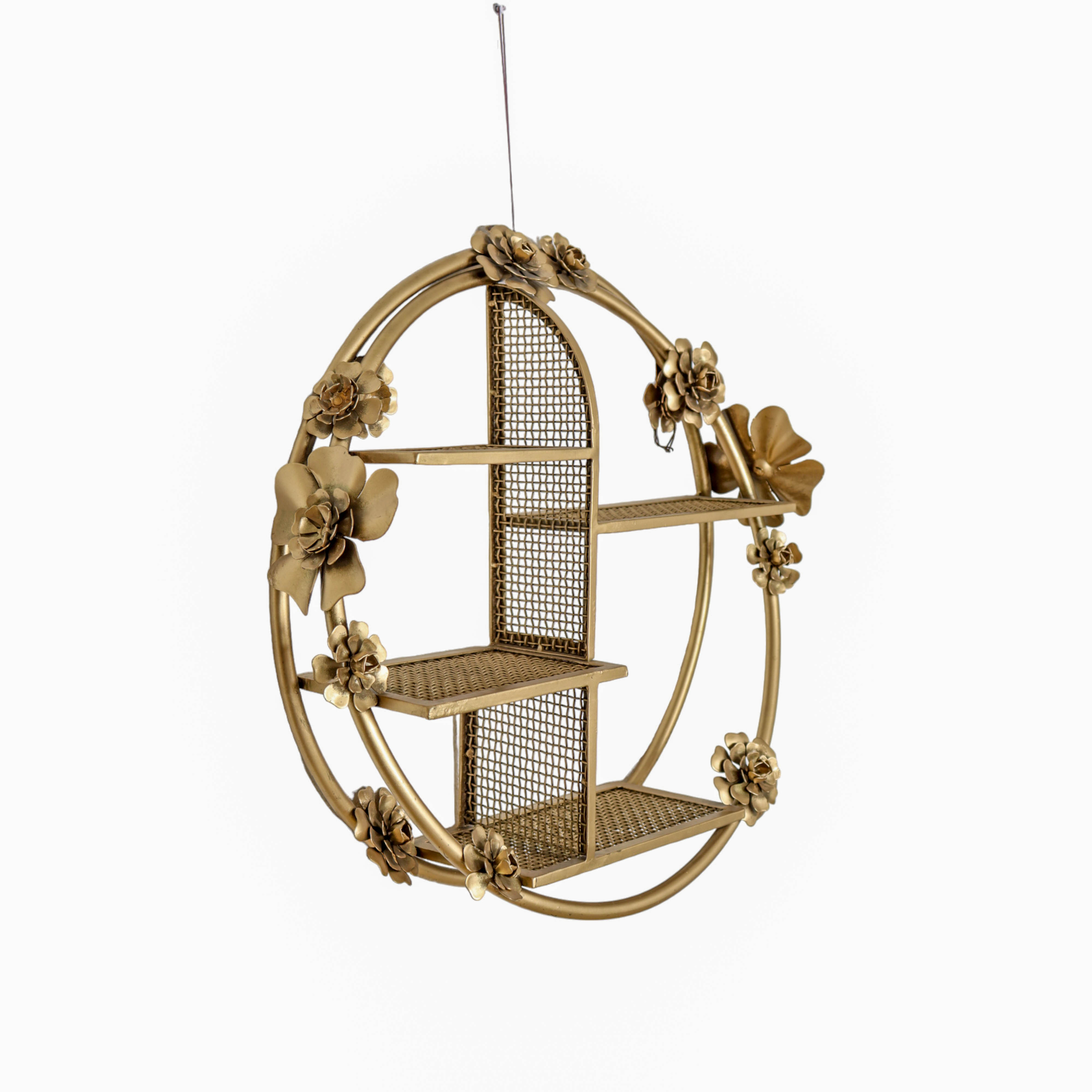Golden Bloom wall shelf