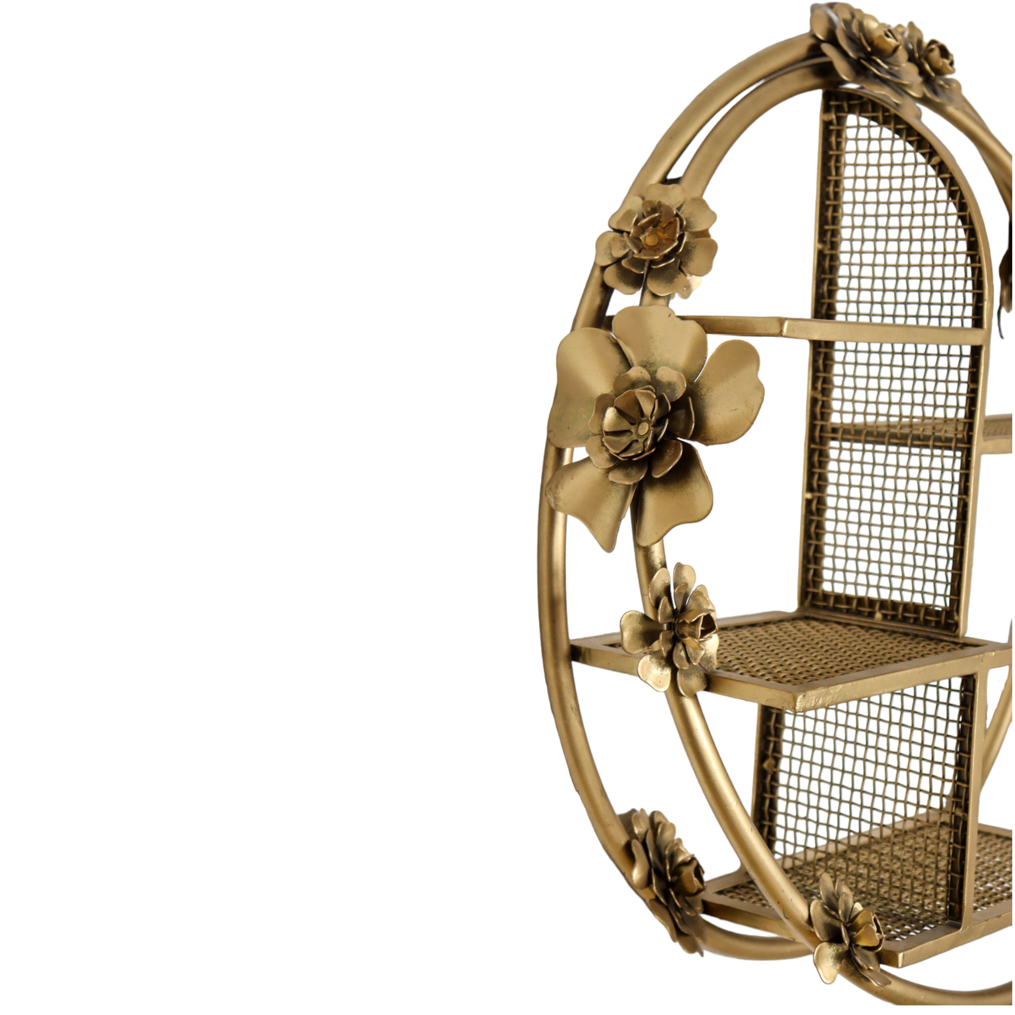 Golden Bloom wall shelf