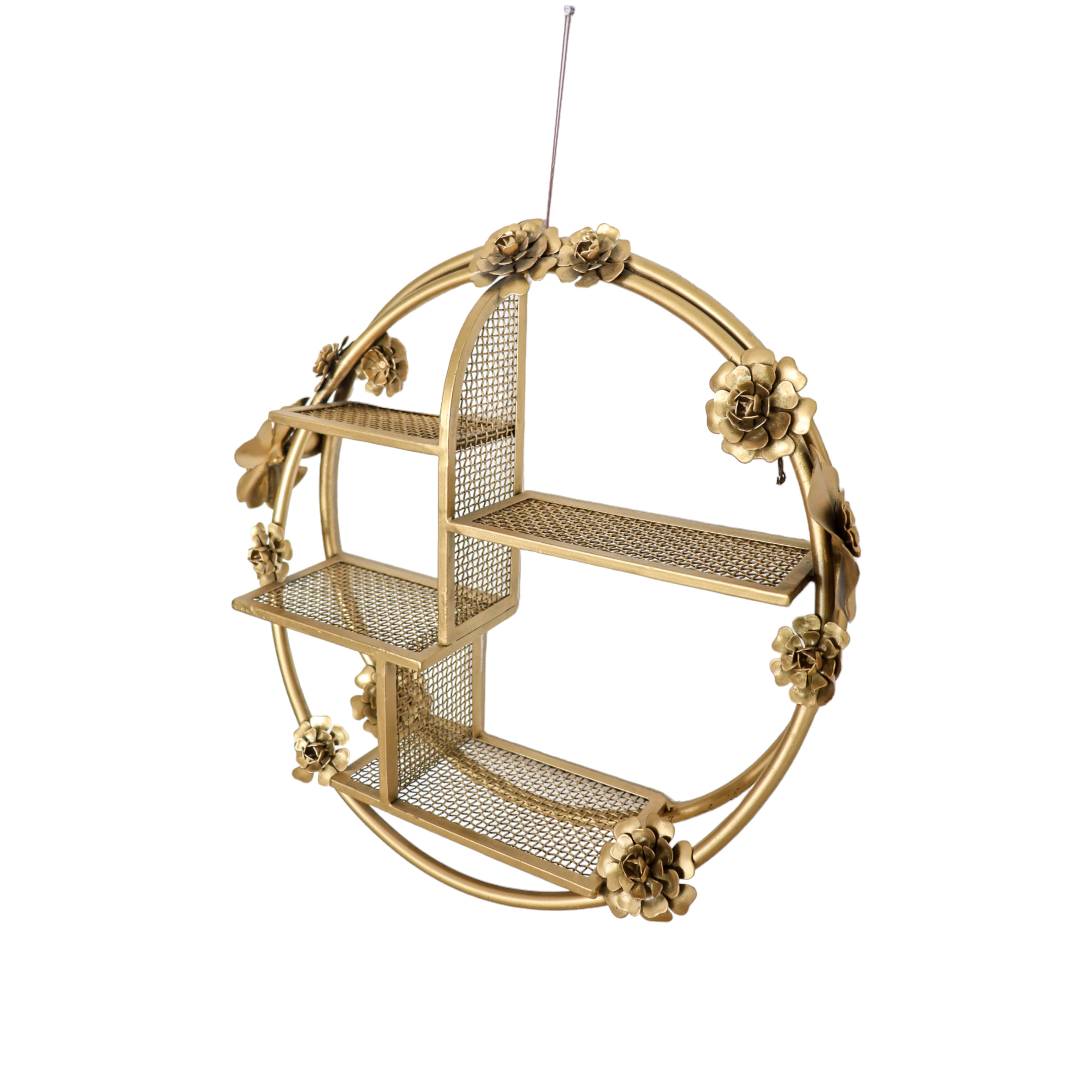 Golden Bloom wall shelf