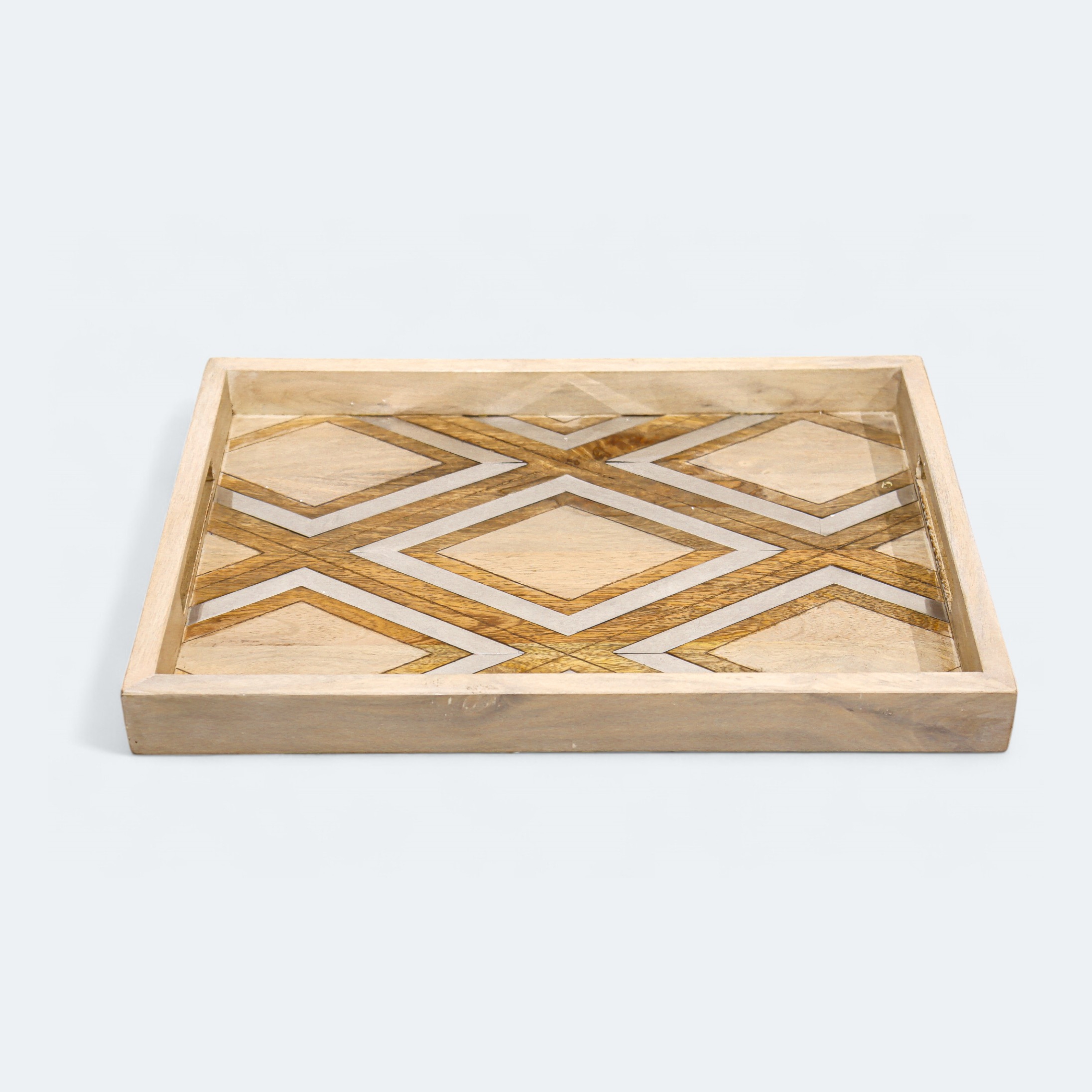 Tribeca Wood Aluminum Tray