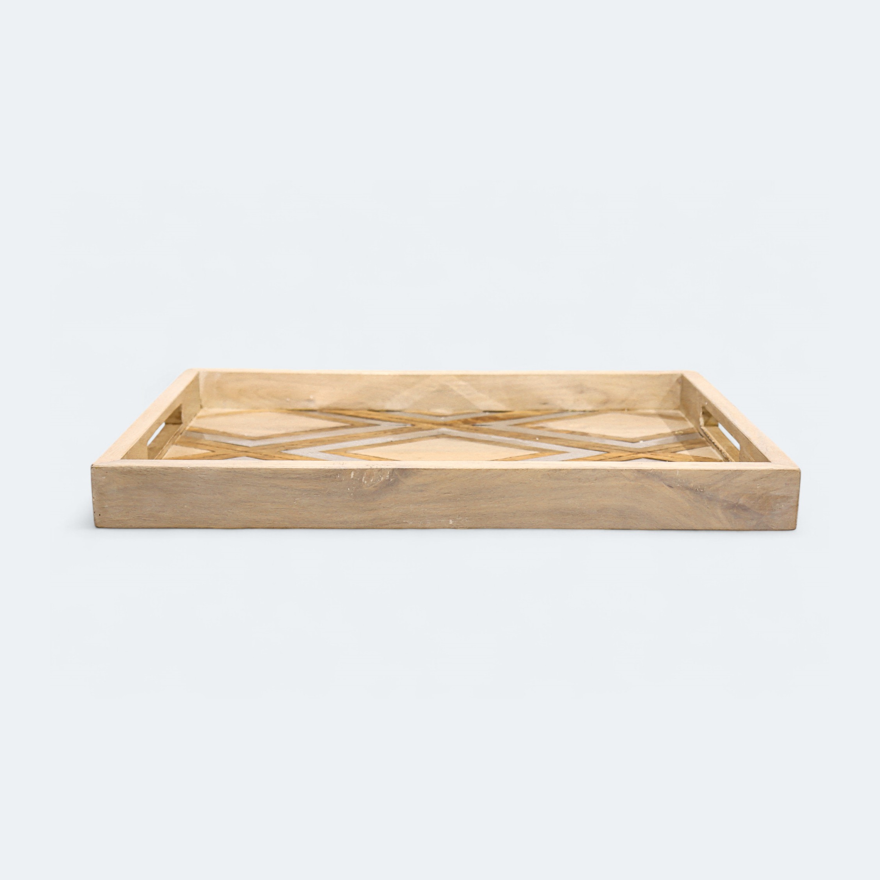 Tribeca Wood Aluminum Tray