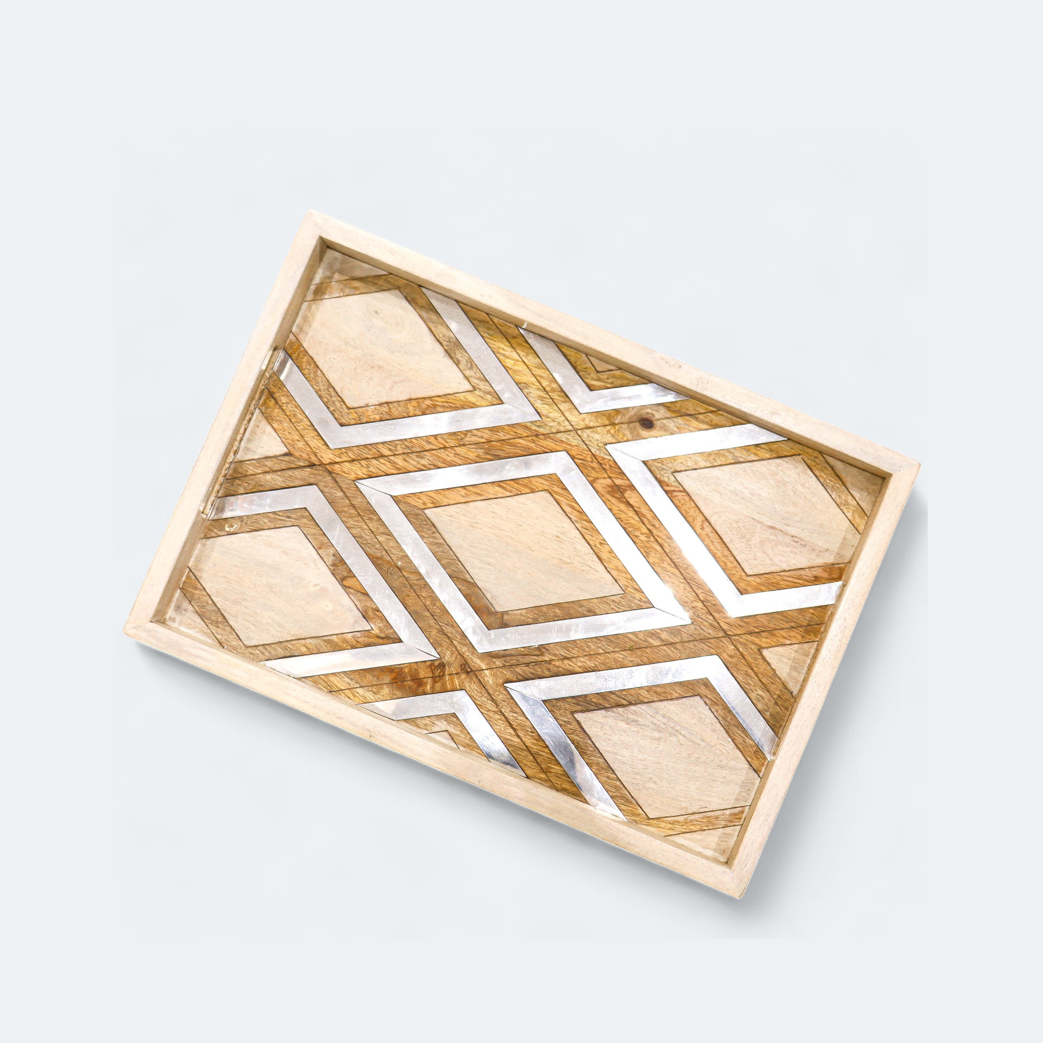 Tribeca Wood Aluminum Tray