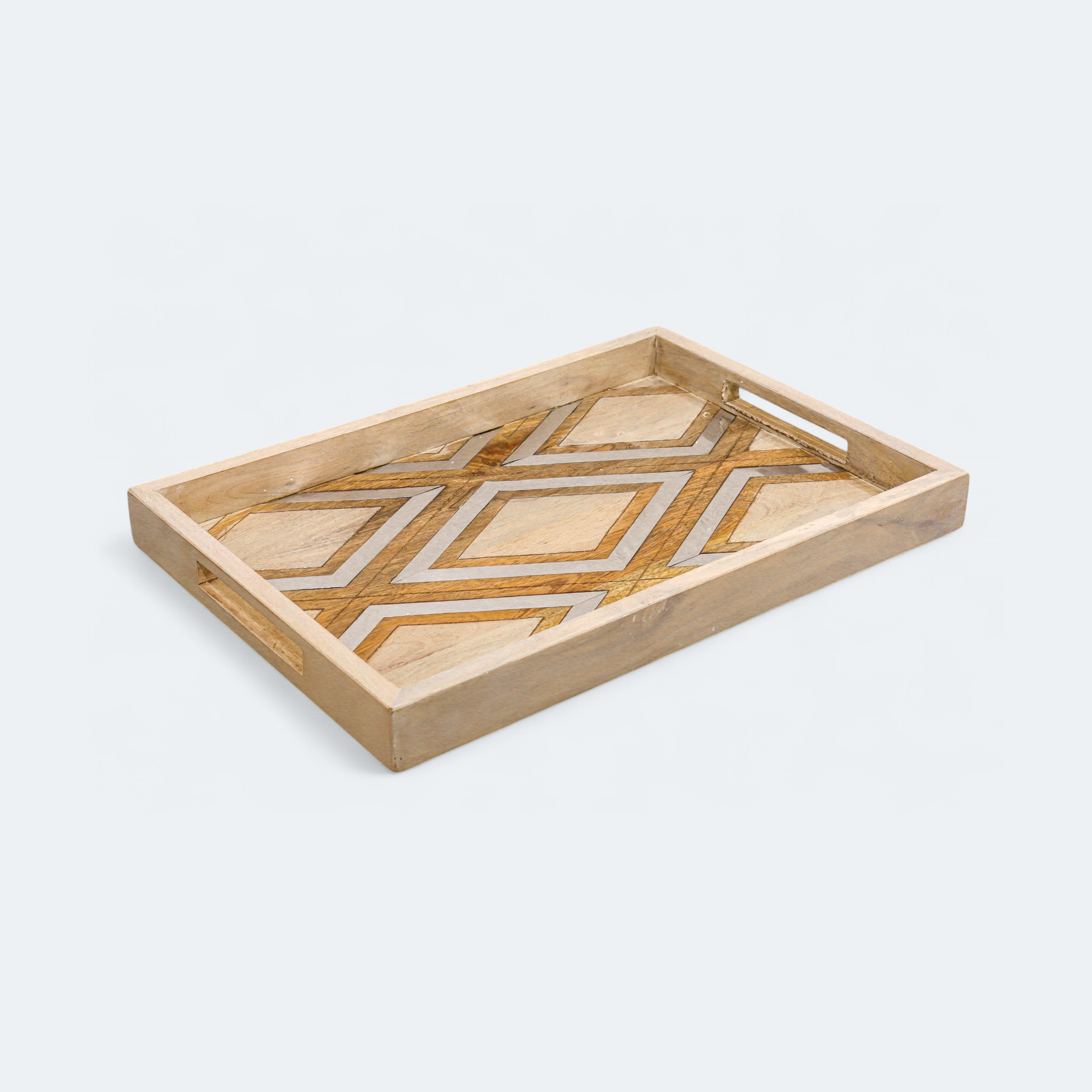Tribeca Wood Aluminum Tray