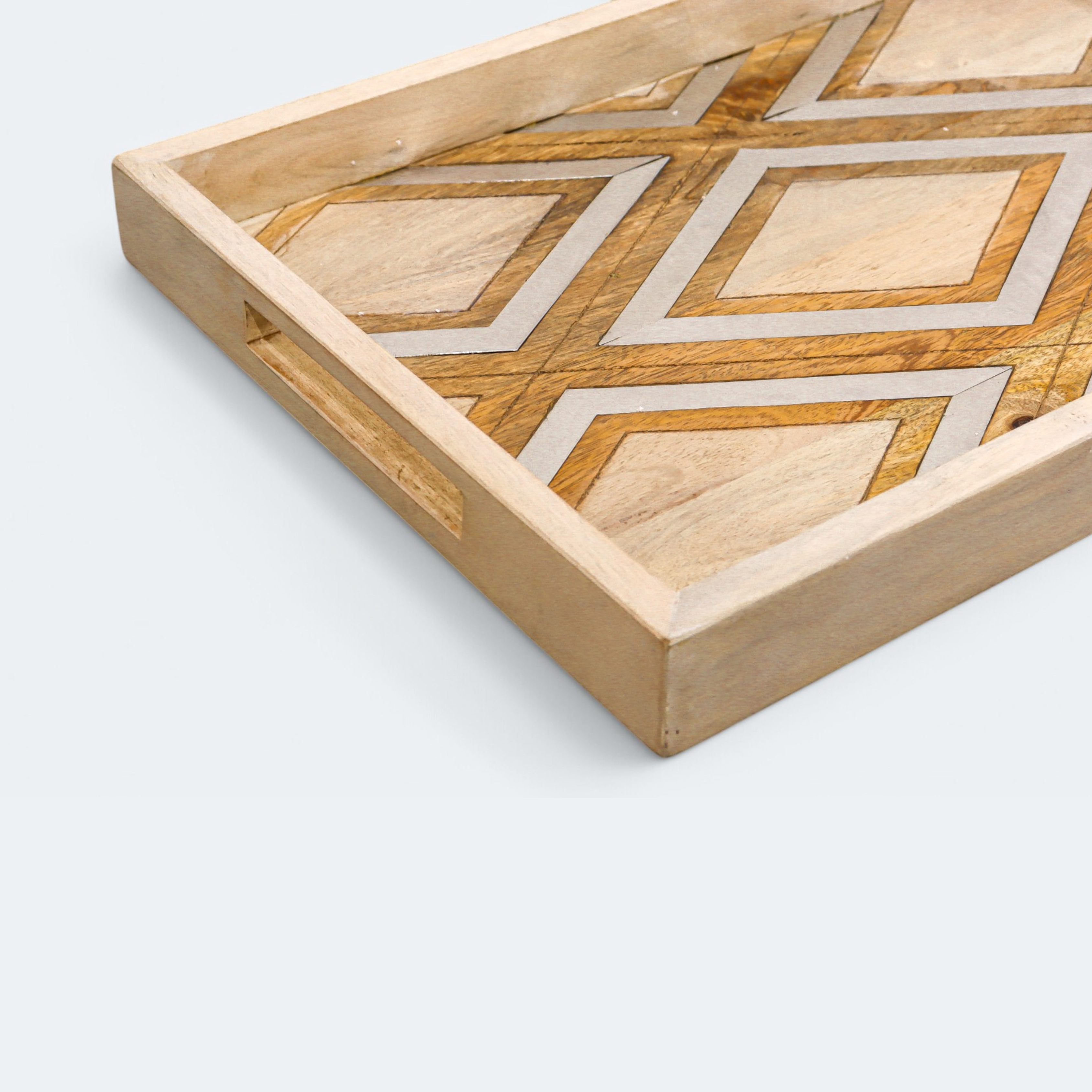 Tribeca Wood Aluminum Tray