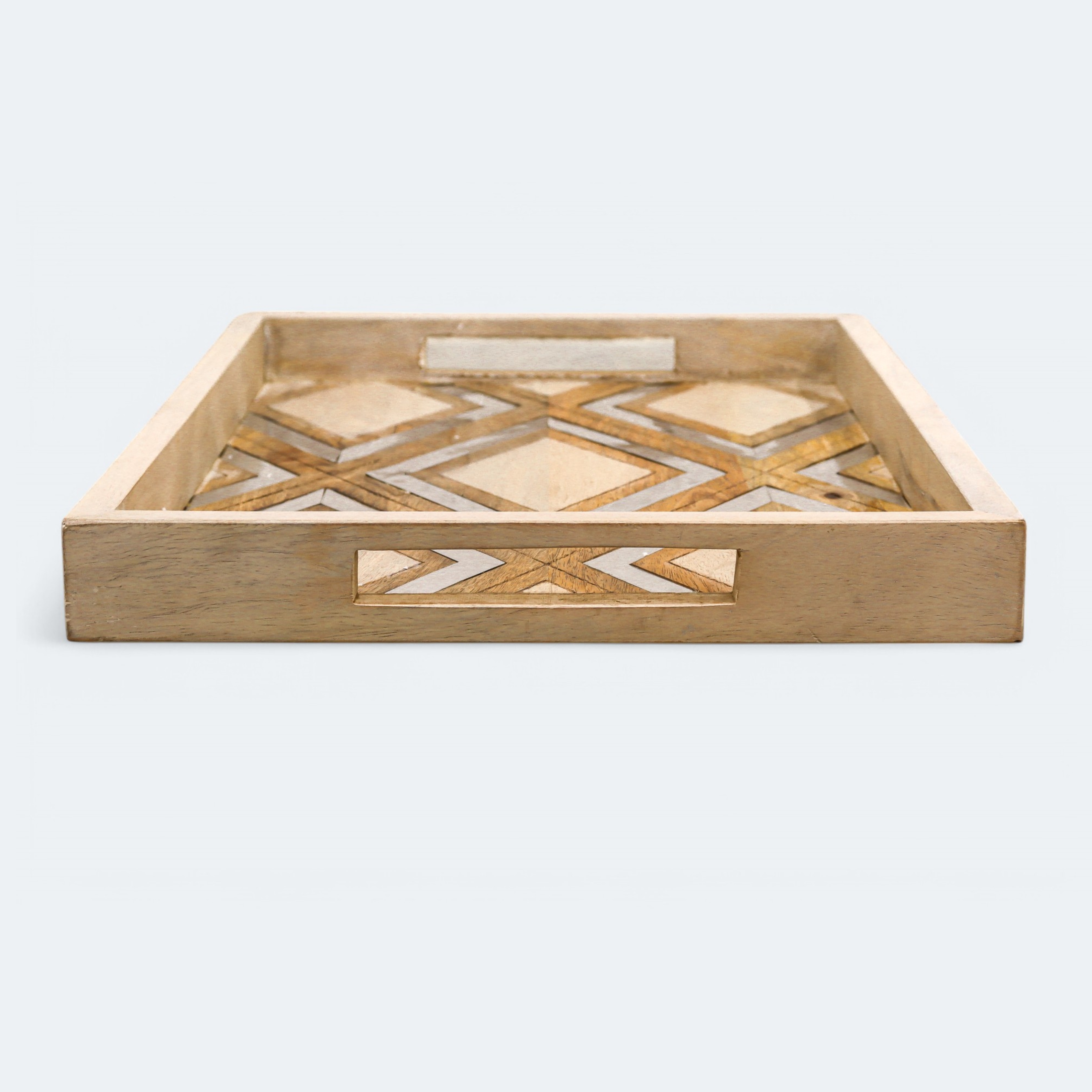 Tribeca Wood Aluminum Tray