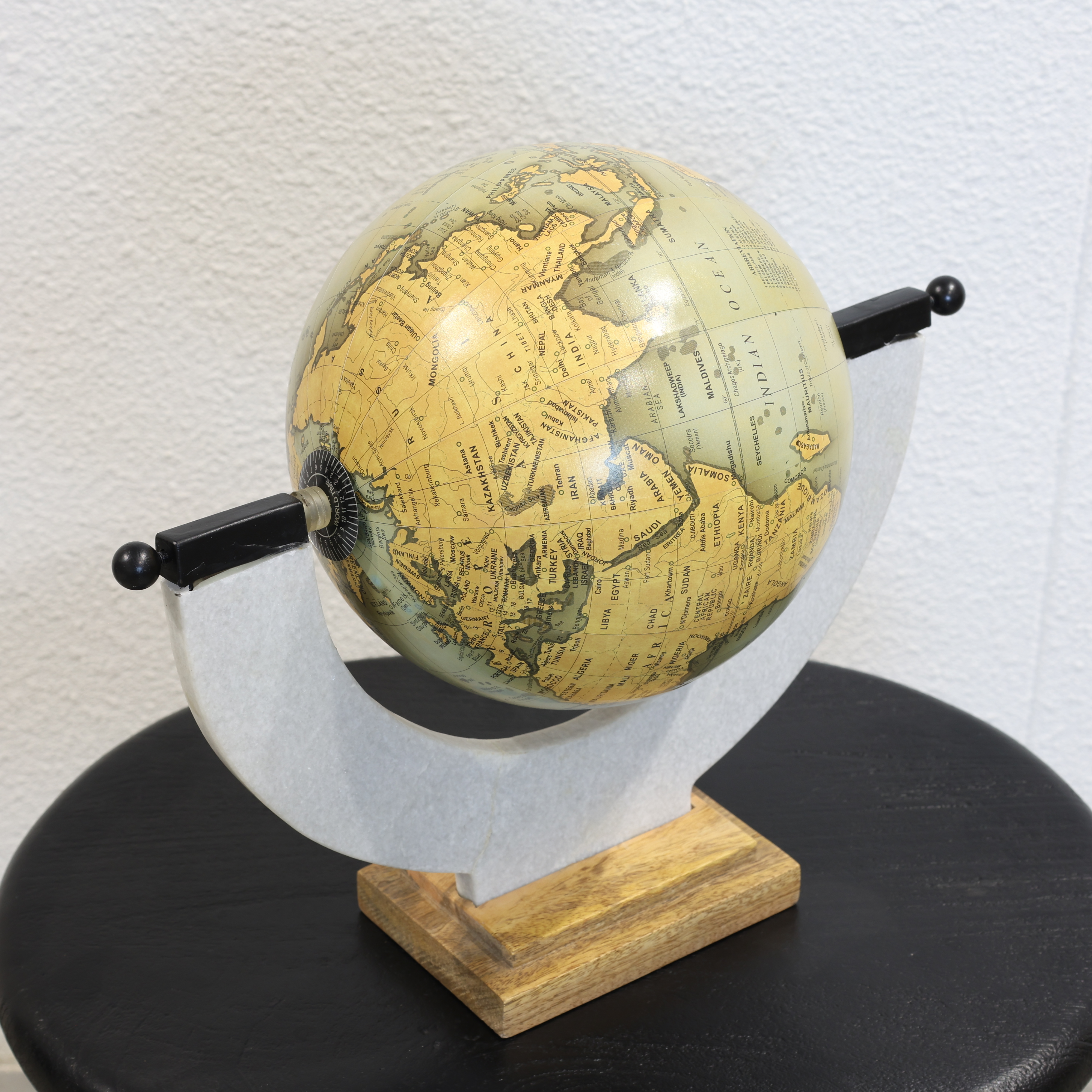 Antique Home Decor World Map Globe