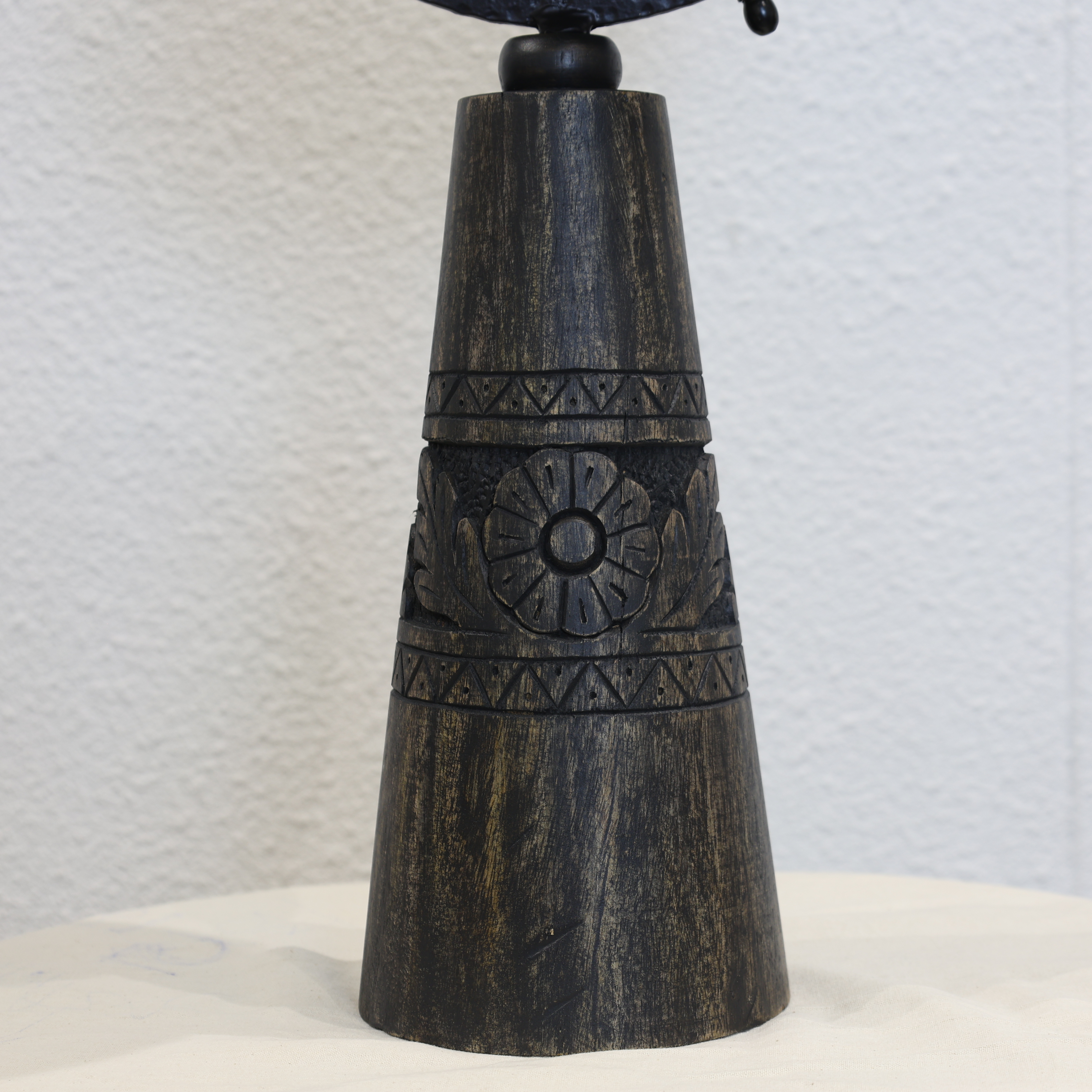 Crafted Wooden Carving Leg Globe