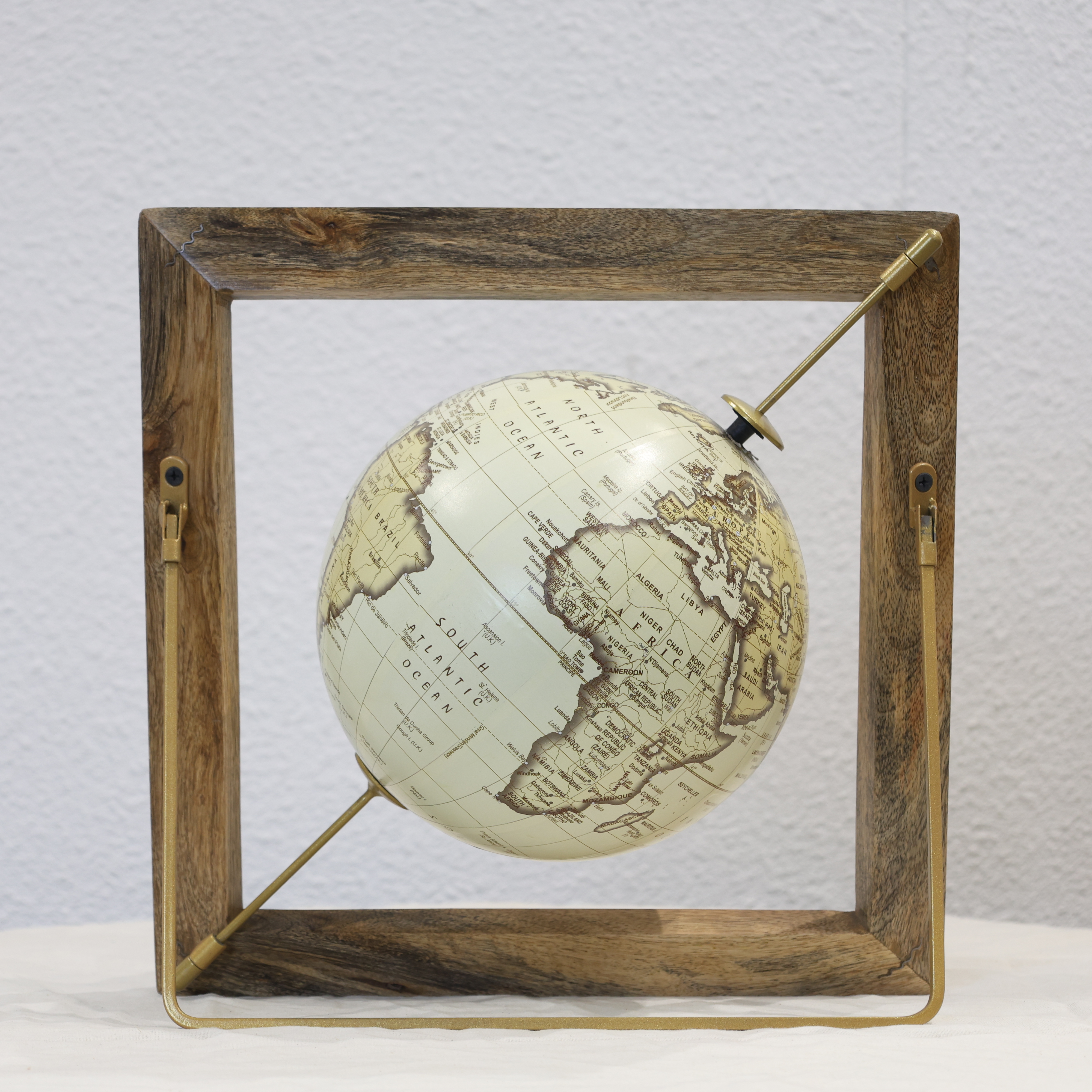 Wooden Frame Globe