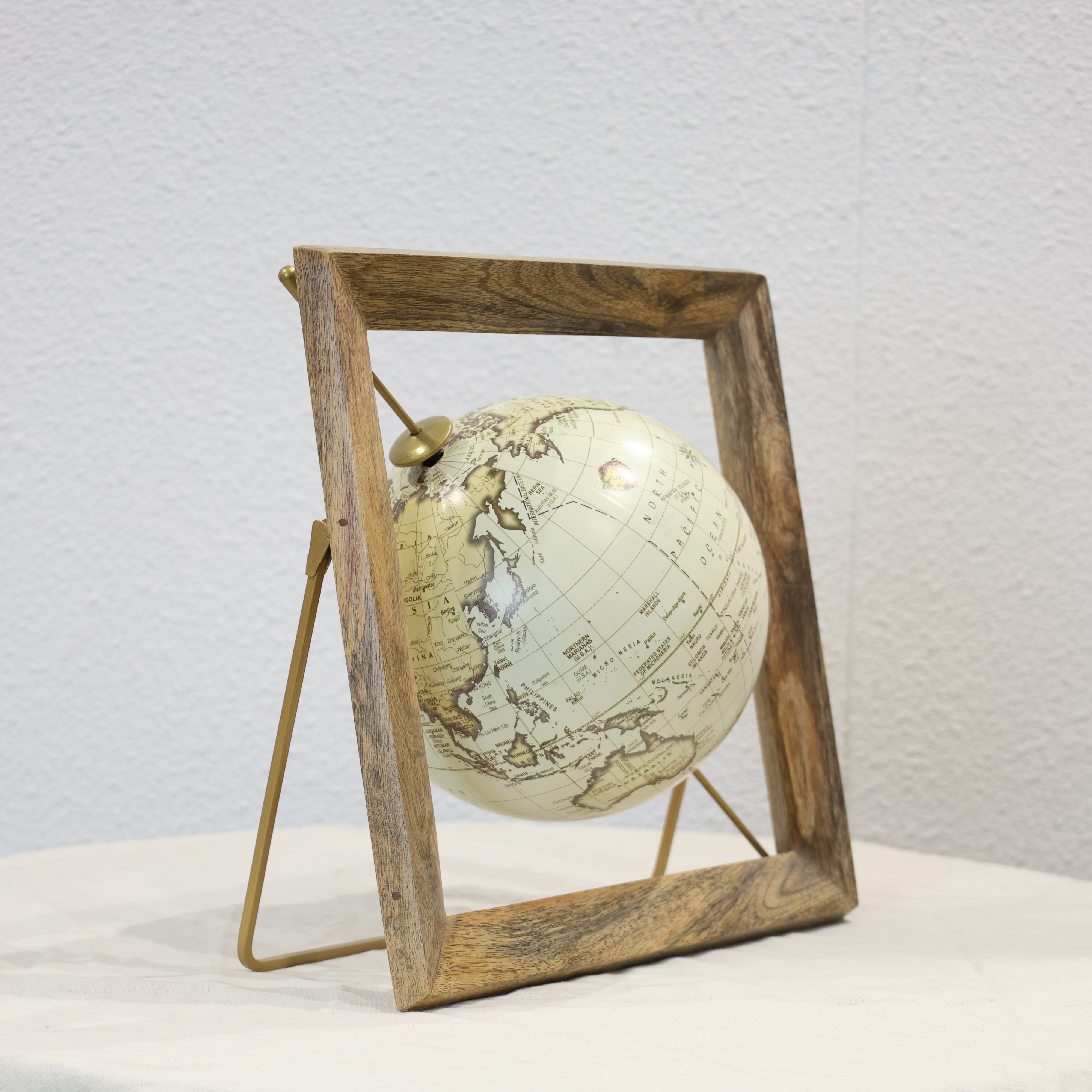 Wooden Frame Globe