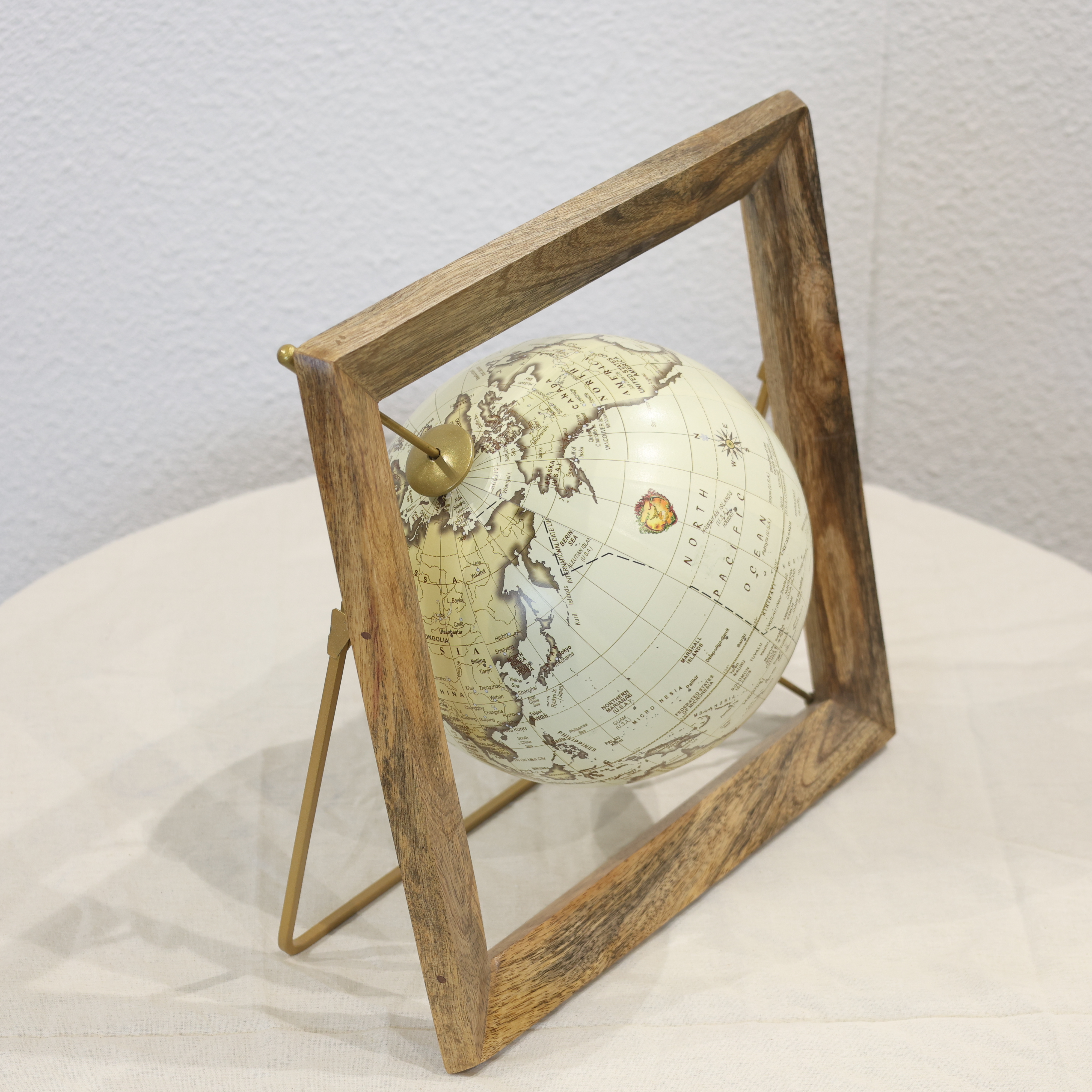 Wooden Frame Globe