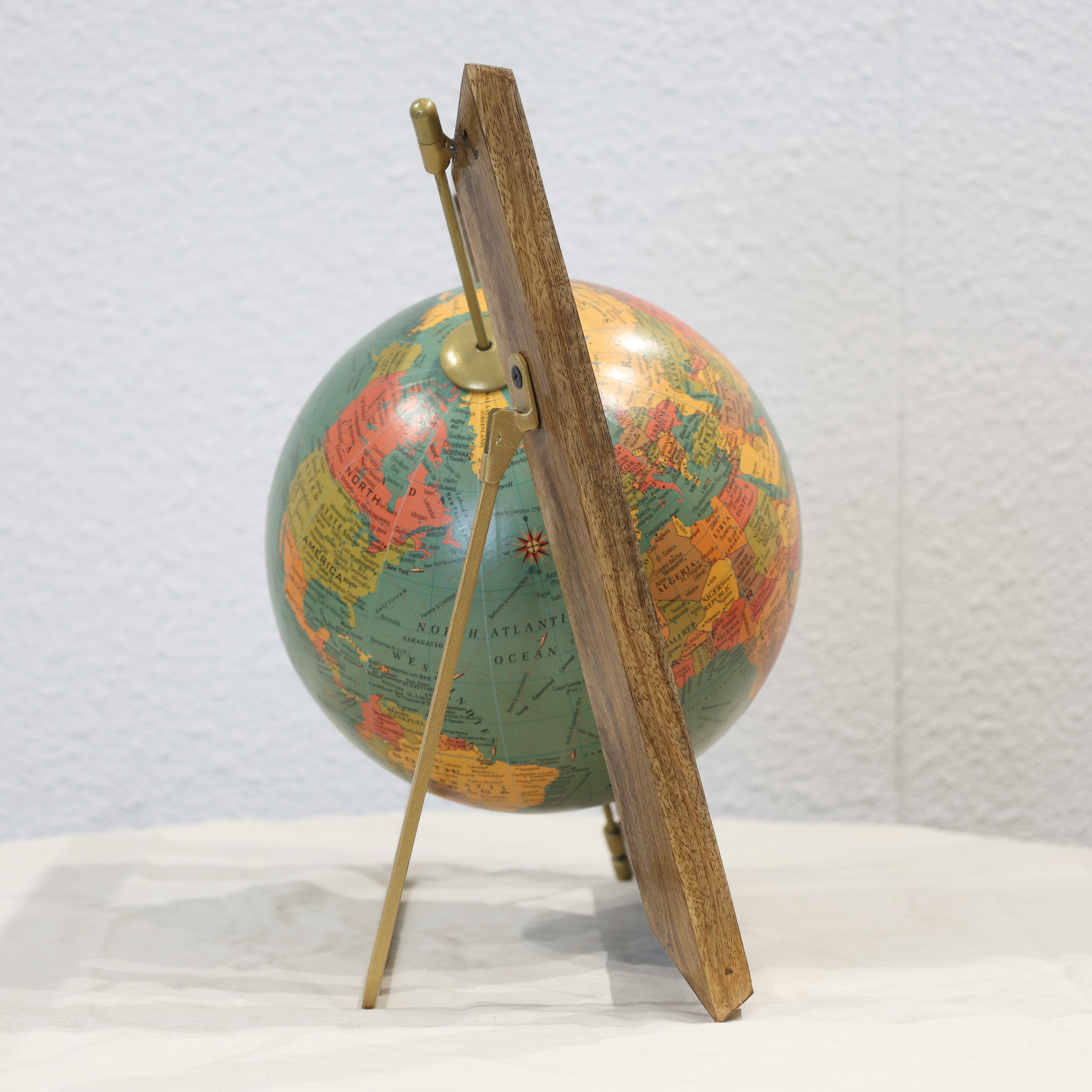 Unique Wooden Frame Globes