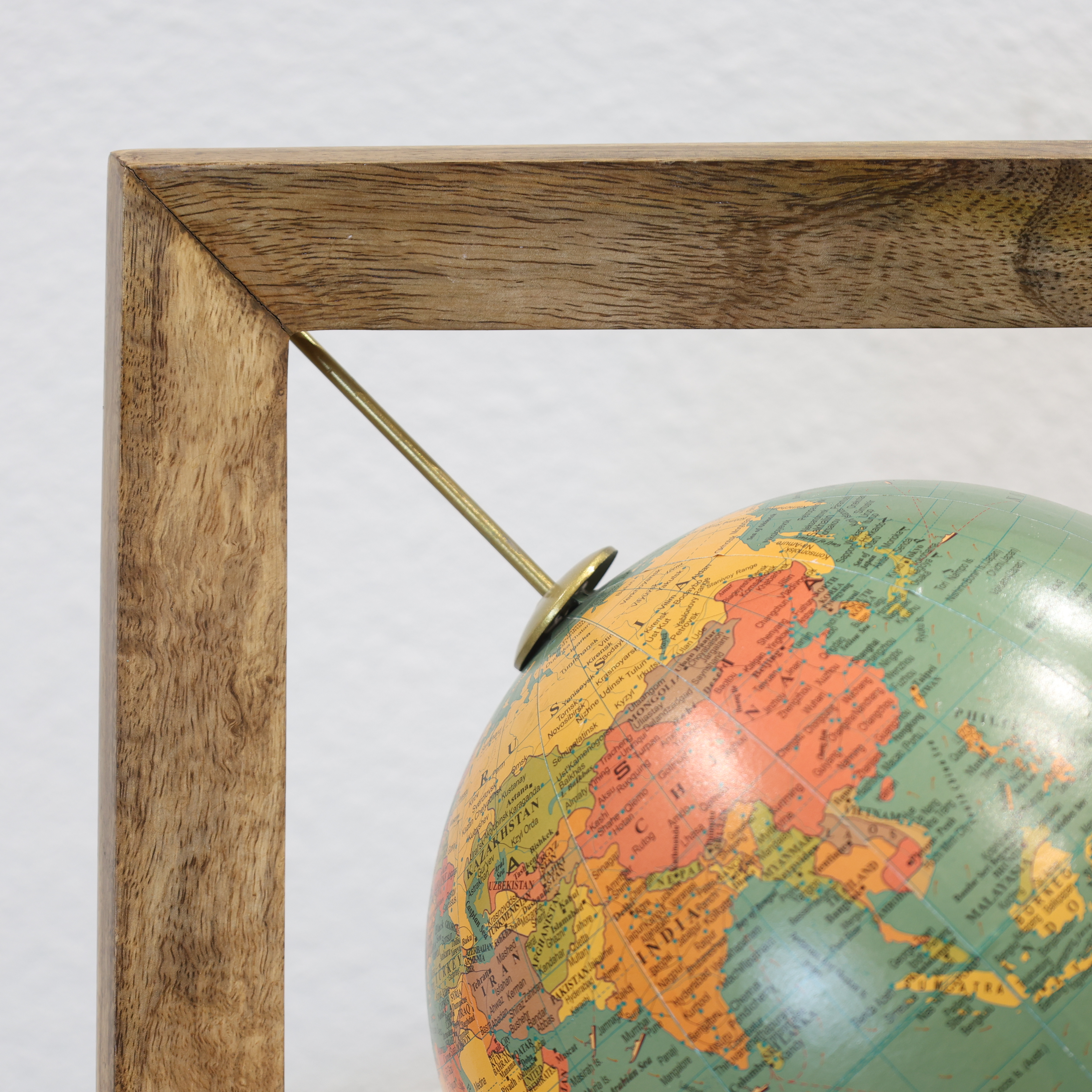 Unique Wooden Frame Globes