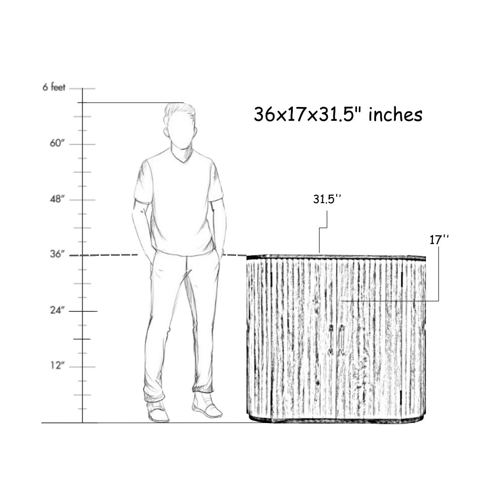 Fluted Curve Console