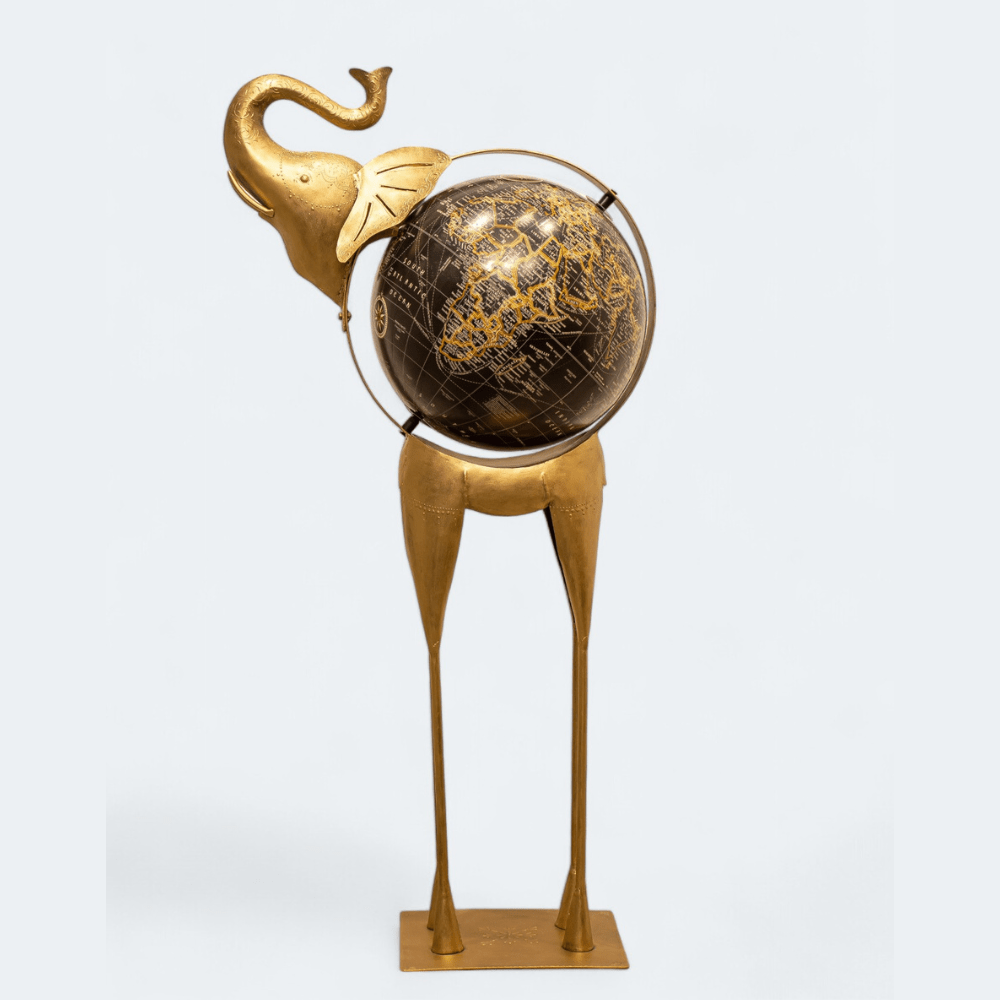 Handicraft Globe-Trotting Elephant For Decorate Home