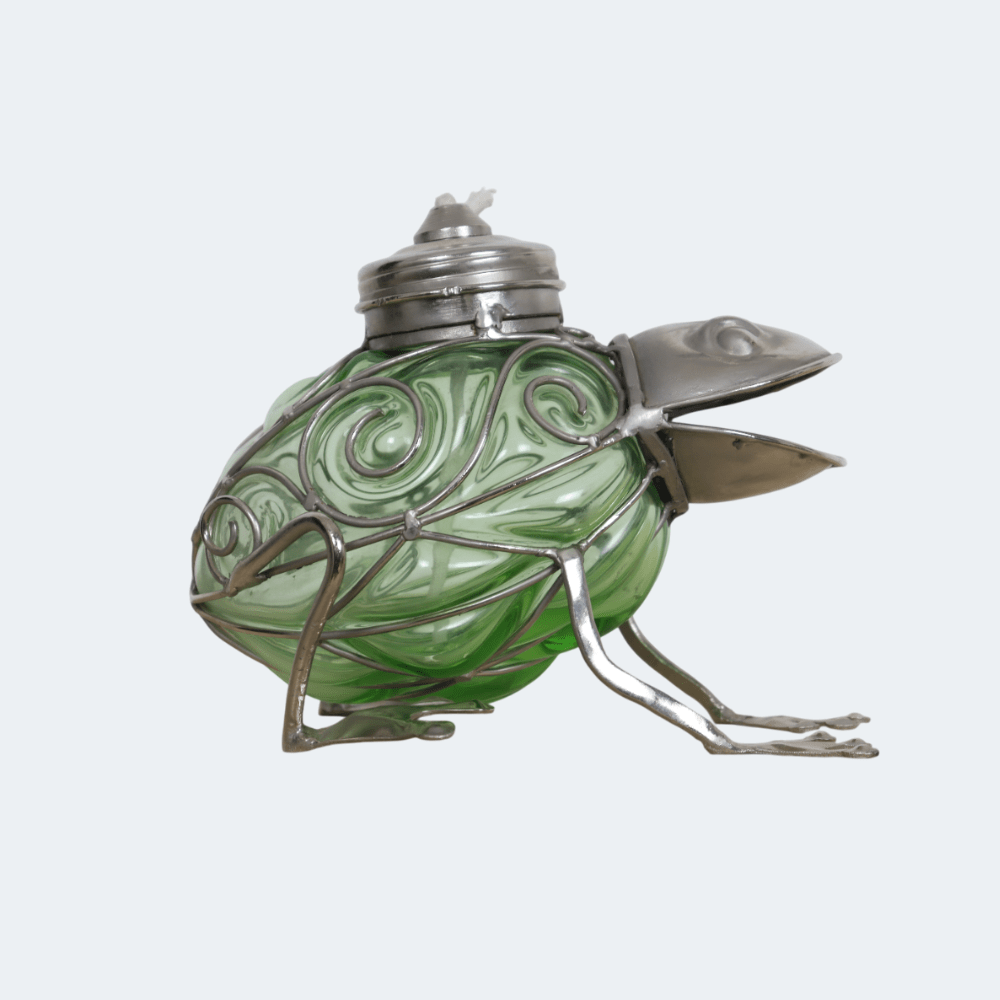 Hopping Harmony Blown frog Glass Votive
