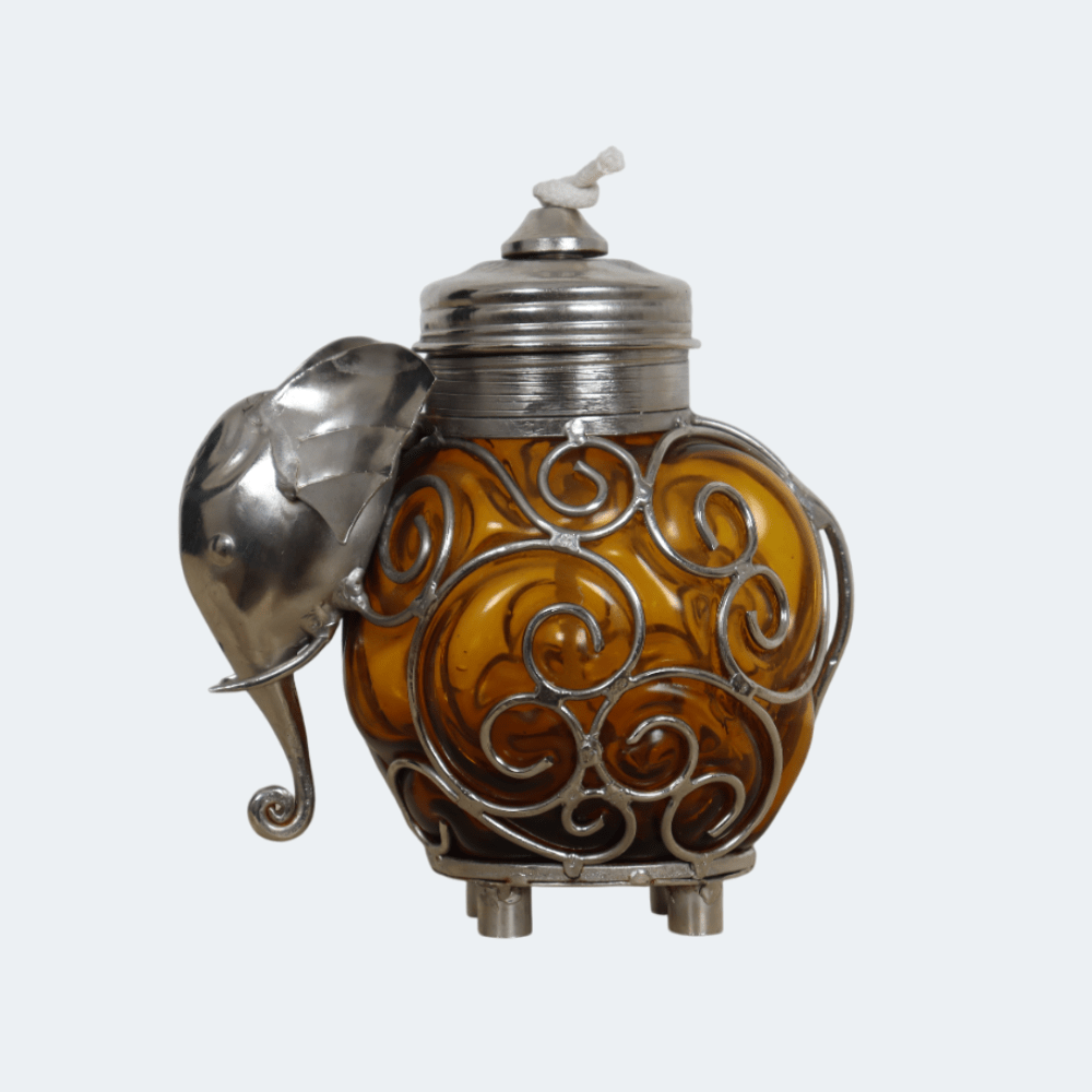 Wisdom of the Elephants Blown Glass Votives