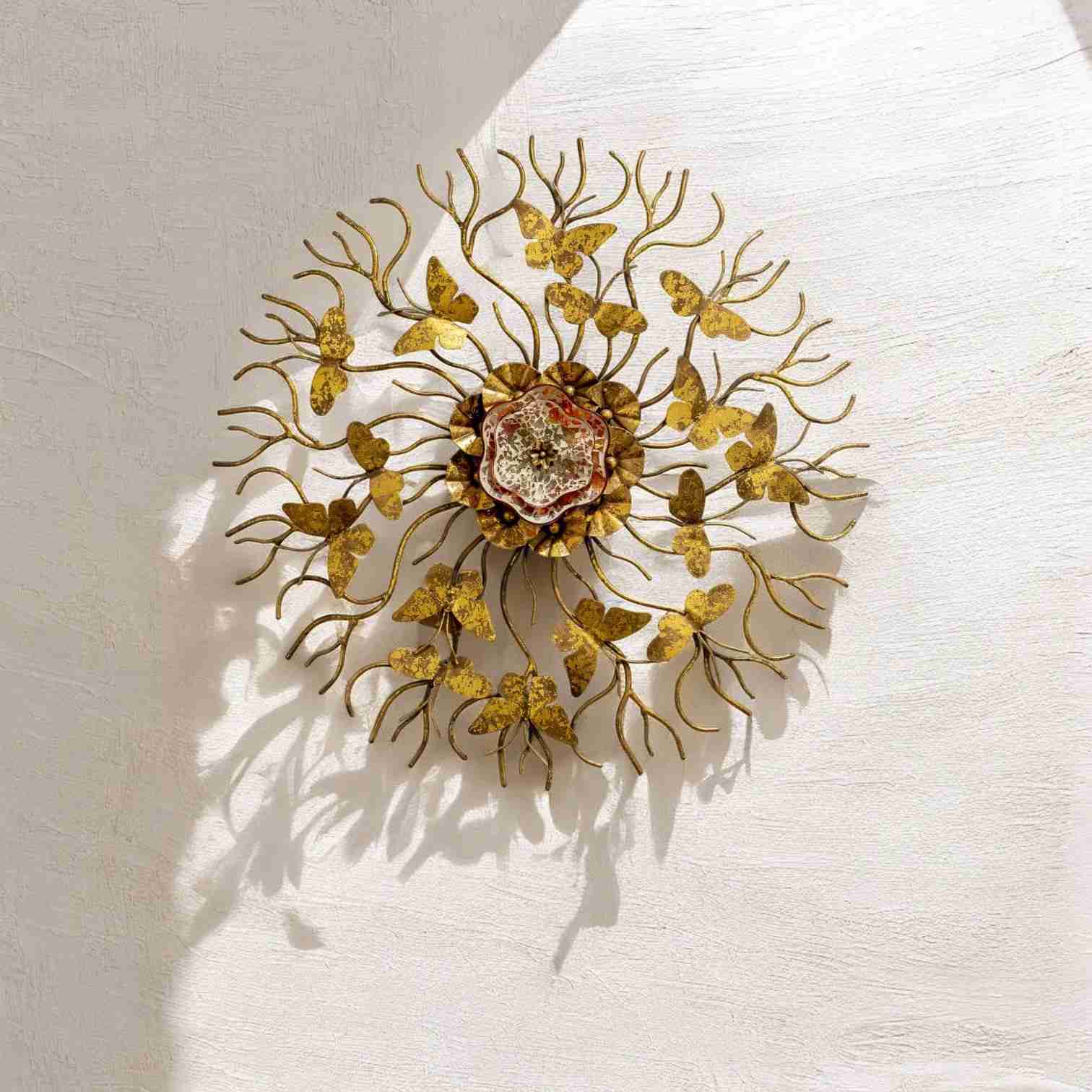 Nature's Radiance Metal Wall Butterfly
