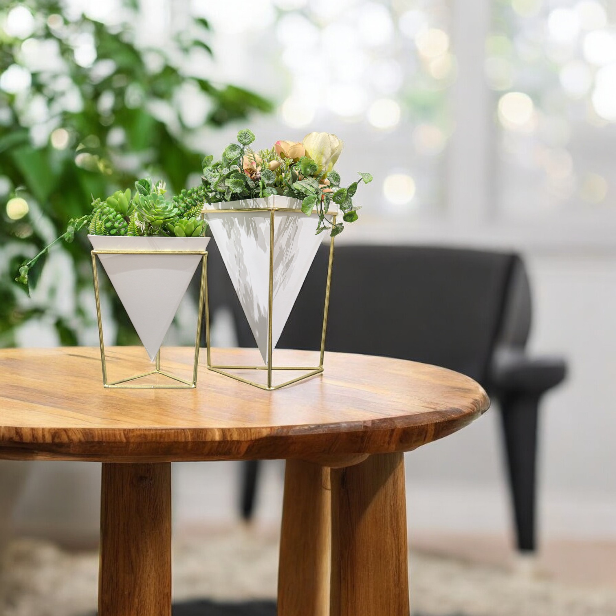 Combo Premium Decorative Plant Pots with Stand