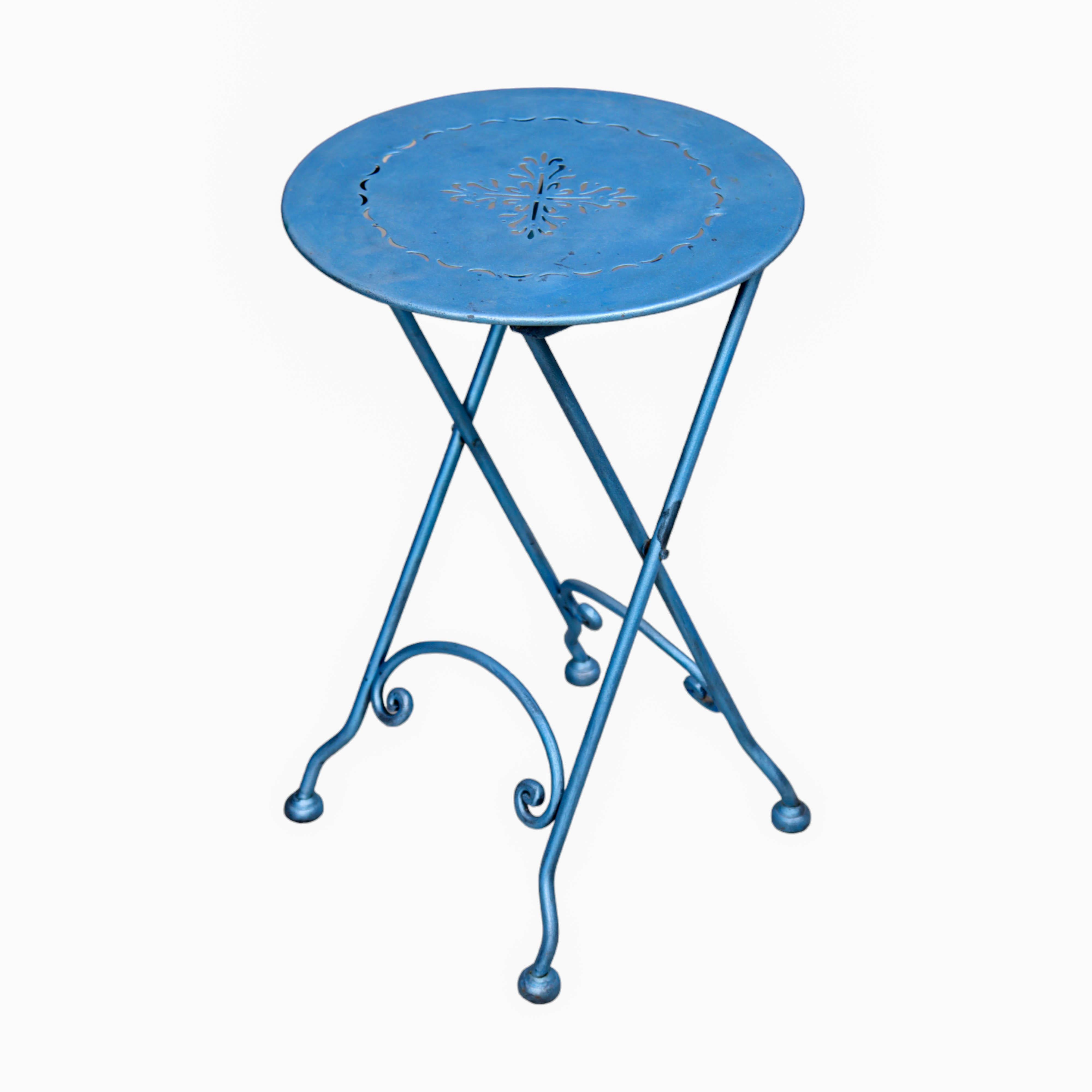 Iron Round Folding Side Table | Multi Use Table