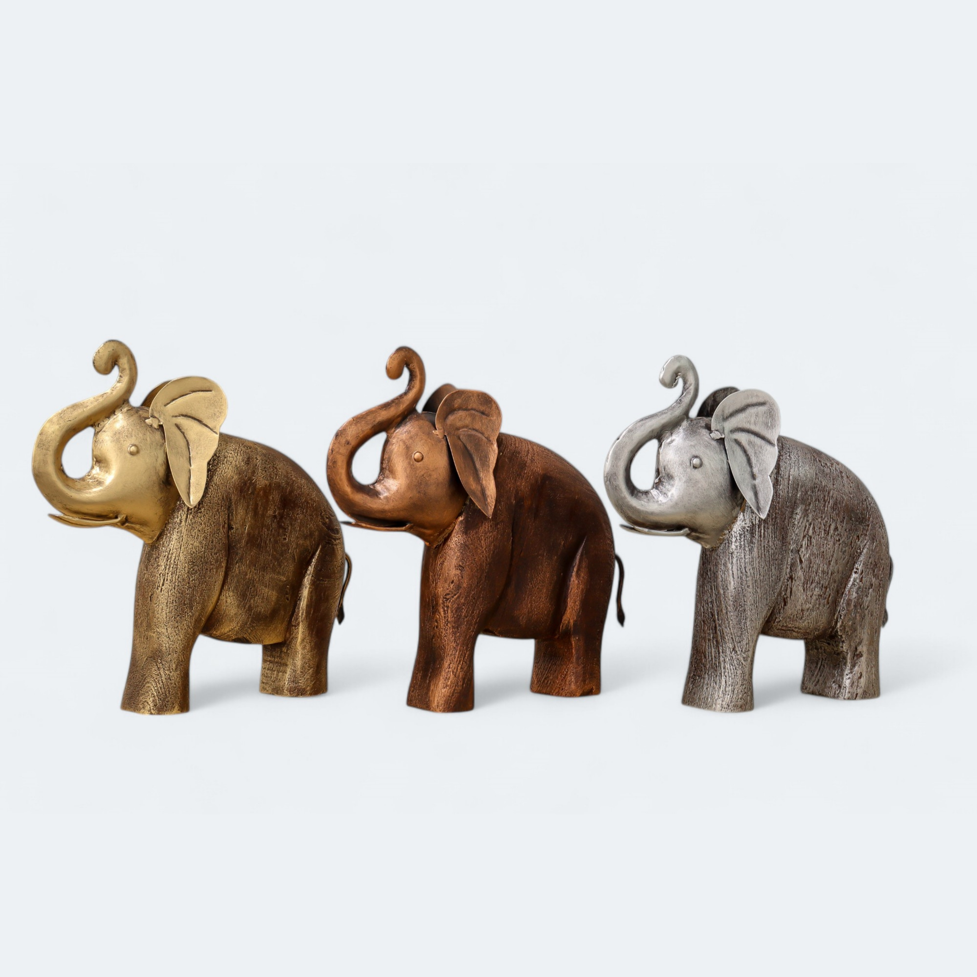 Combo Luxury Joyful Elephant sculpture