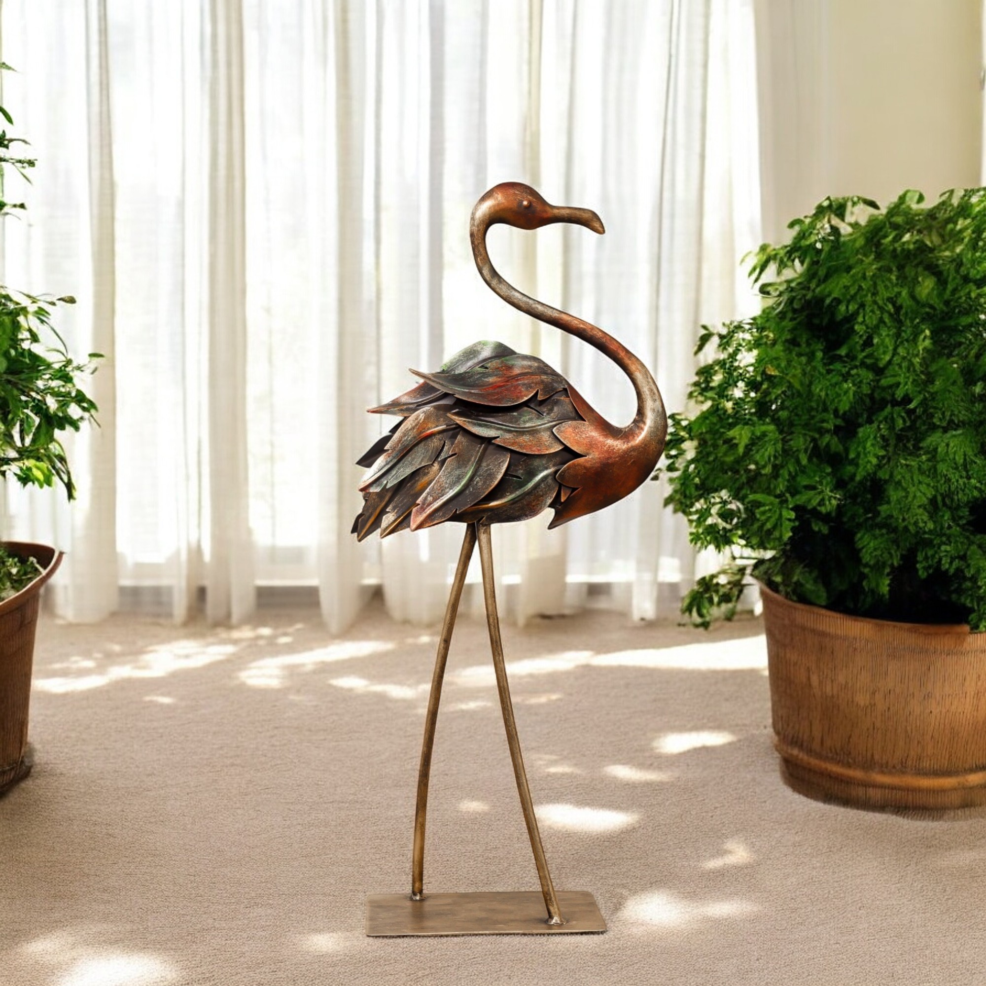Multicolor Decorative Flamingos Bird