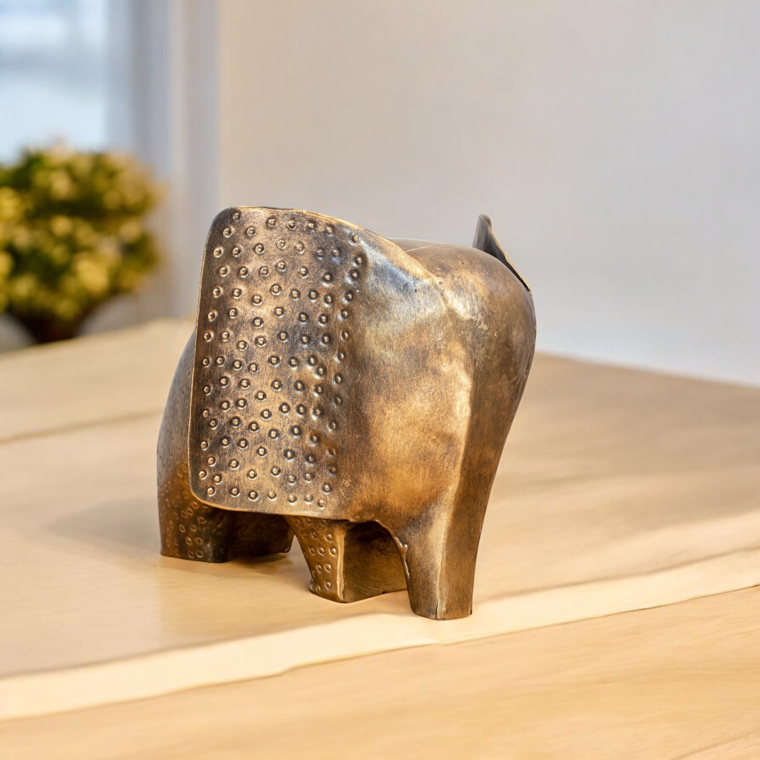 Golden Metal Elephant