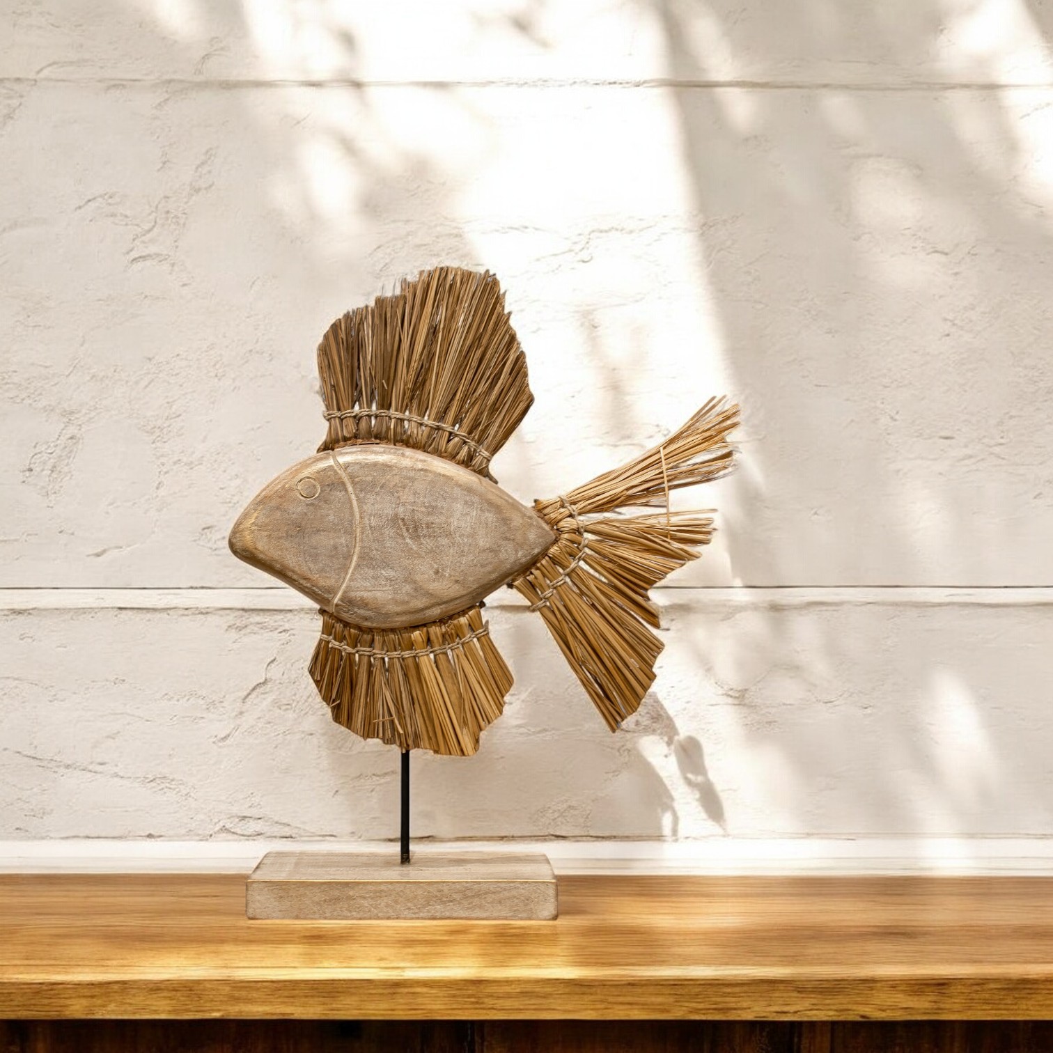 Wooden Fish Sculpture