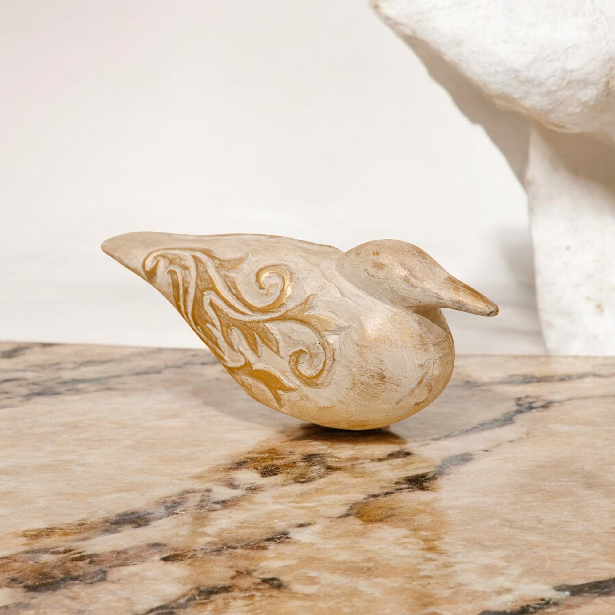 Wooden Bird Sculpture