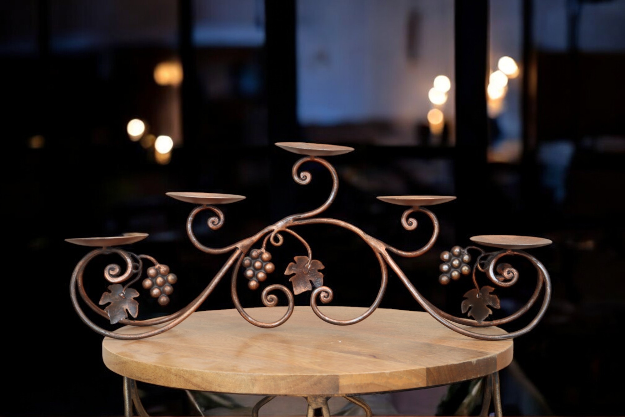 Metal 5 Tealight Candle Holder