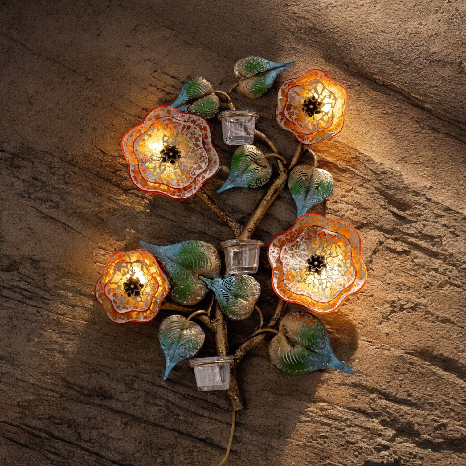 Floral Wall Art Sconce