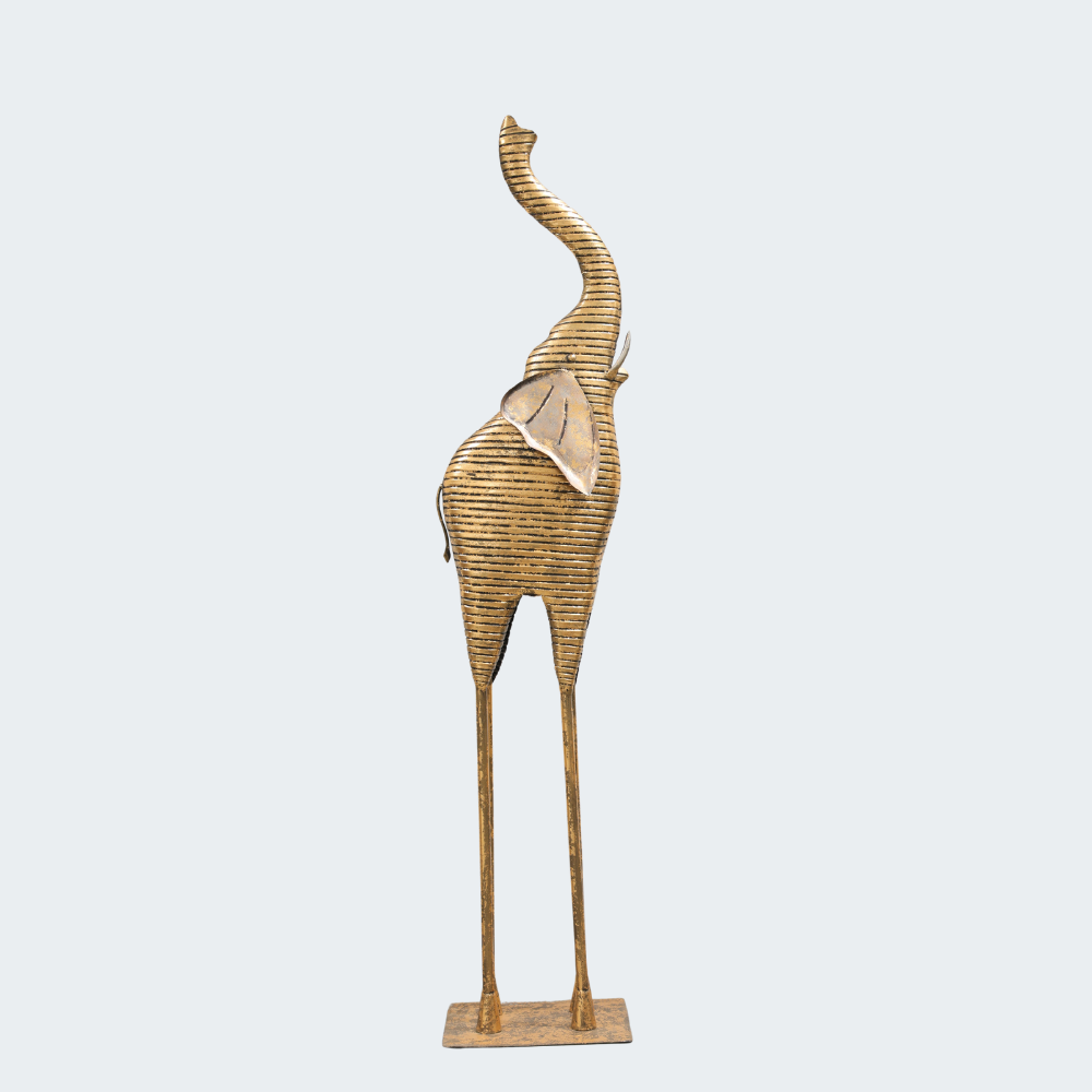 Beautiful Metal Elephant Sculpture